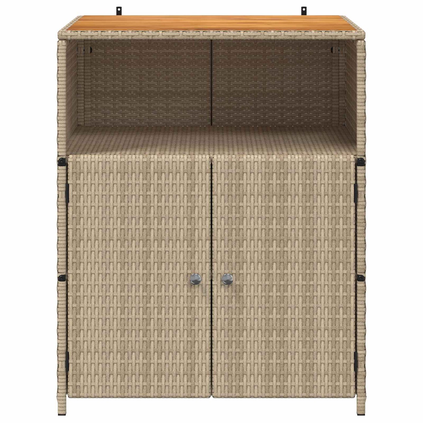 Kast met plank Beige 70 x 50 x 87 cm Polyester en Roly Ratten is nu te koop bij PeponiXL, paradijselijk wonen!