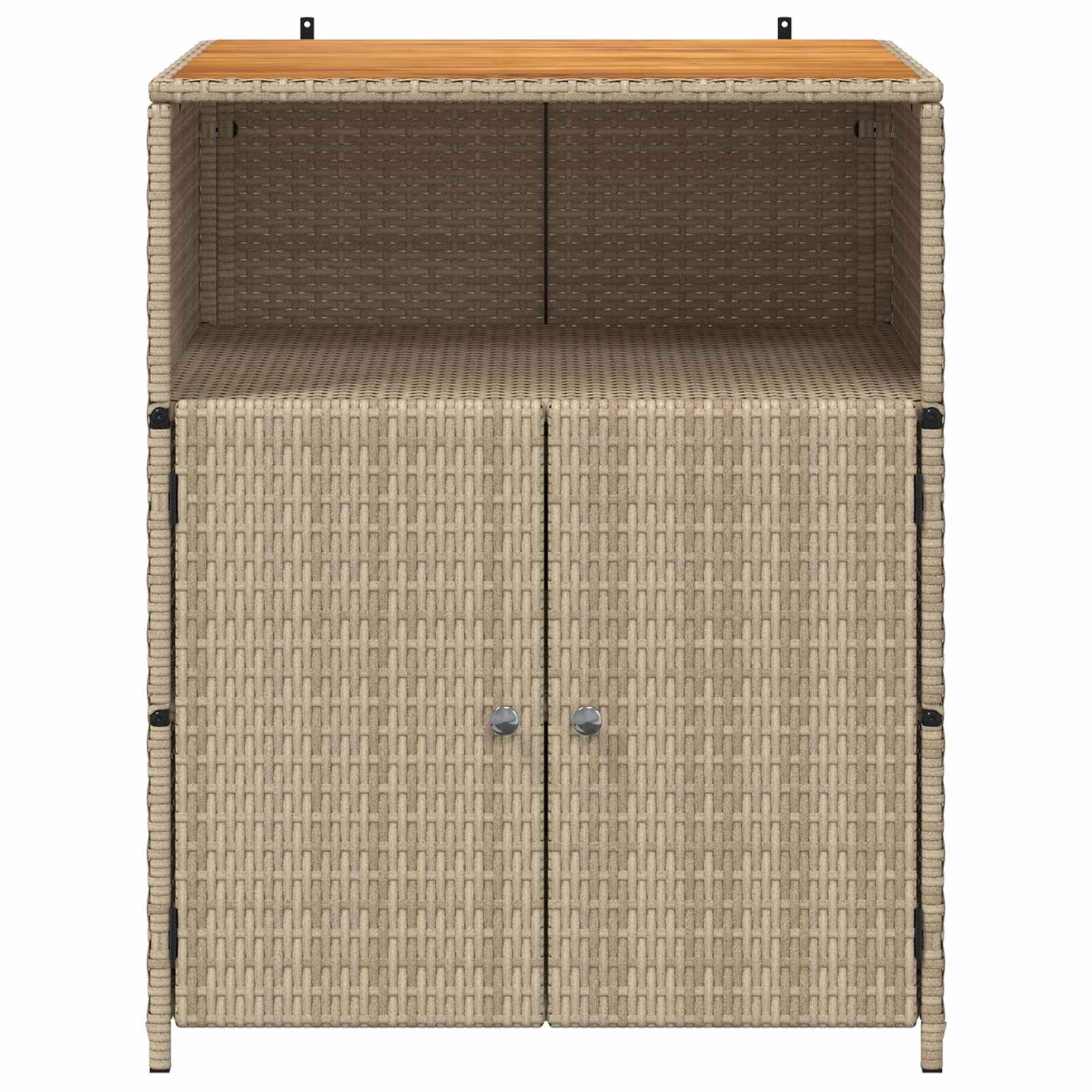 Kast met plank Beige 70 x 50 x 87 cm Polyester en Roly Ratten is nu te koop bij PeponiXL, paradijselijk wonen!