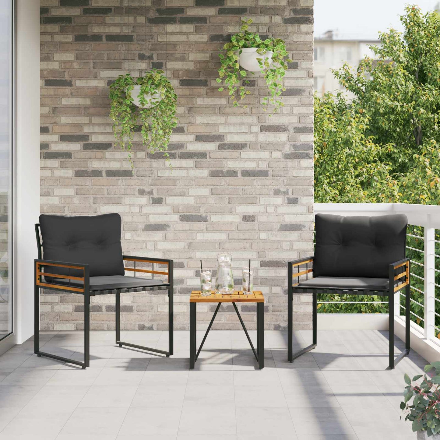 Buitenmeubelset met kussen 3 pcs Middelgrijs is nu te koop bij PeponiXL, paradijselijk wonen!