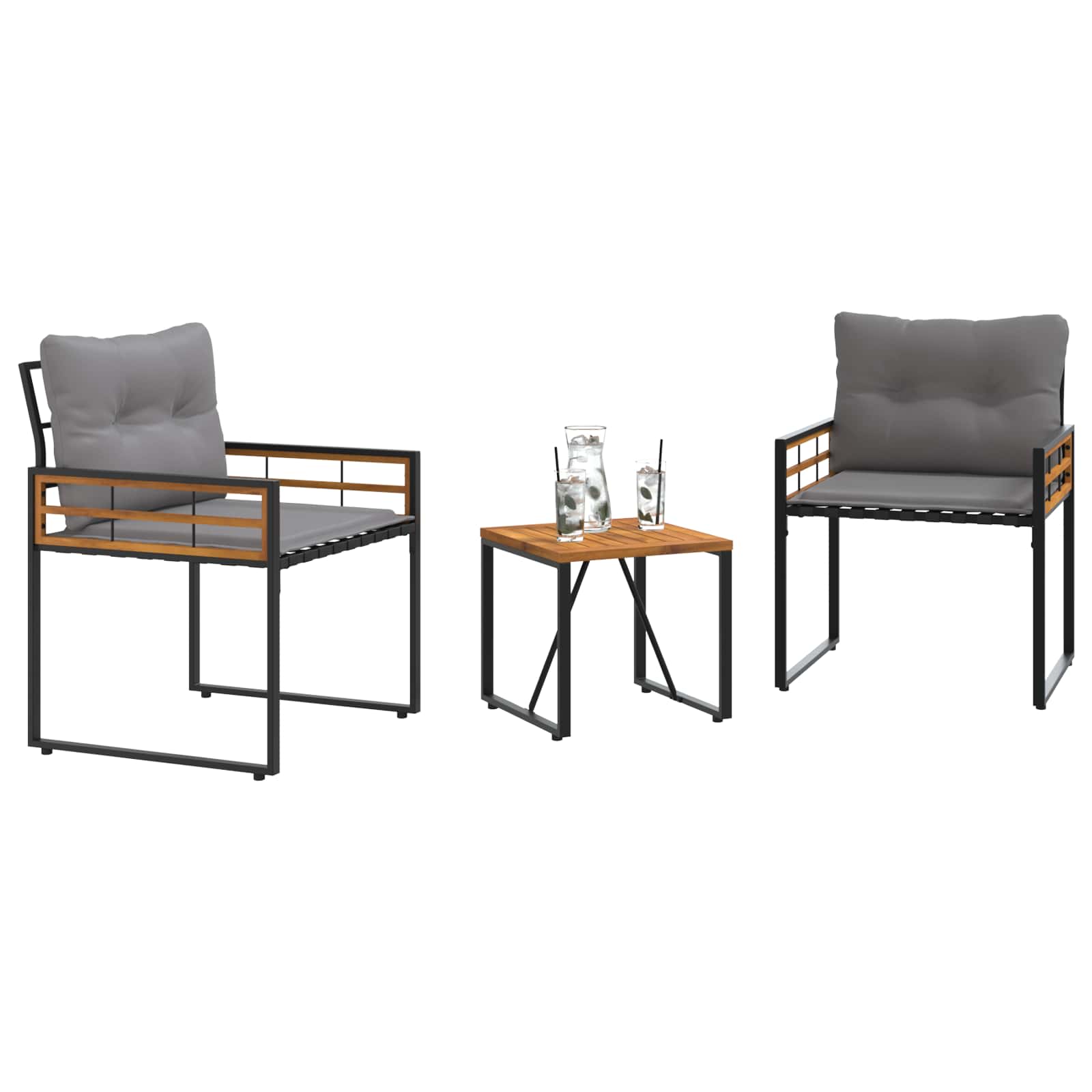 Buitenmeubelset met kussen 3 pcs Lichtgrijs is nu te koop bij PeponiXL, paradijselijk wonen!