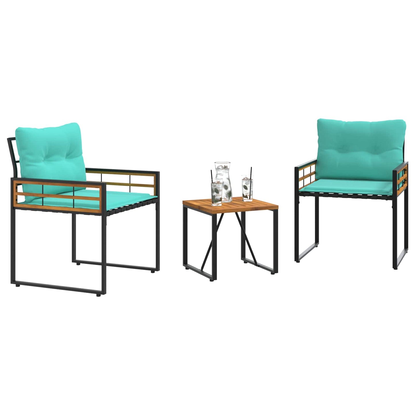 Buitenmeubelset met kussen 3 pcs Turquoise is nu te koop bij PeponiXL, paradijselijk wonen!