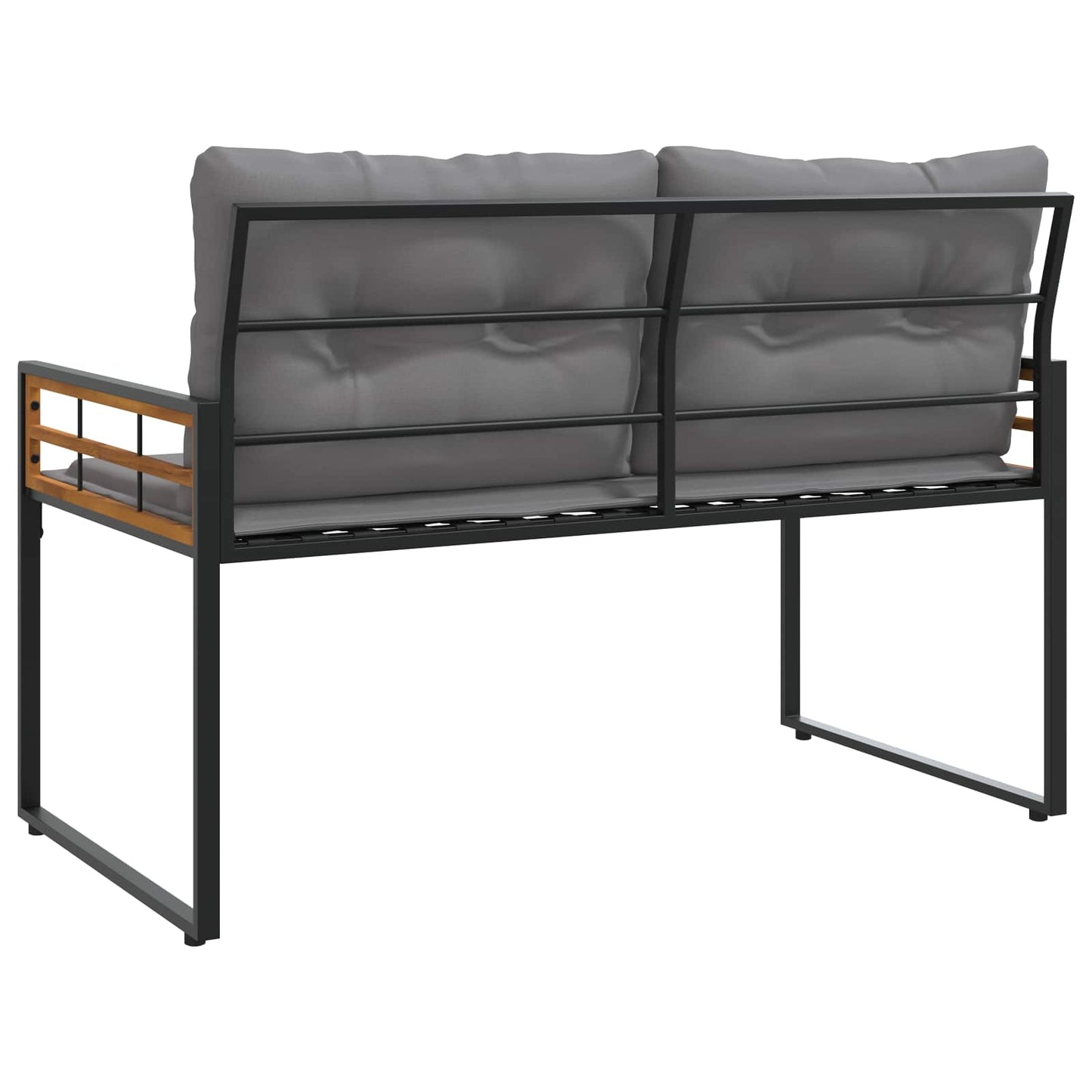 Houten Laag Bank met kussen Effen Lichtgrijs 114 x 55 x 77 cm is nu te koop bij PeponiXL, paradijselijk wonen!