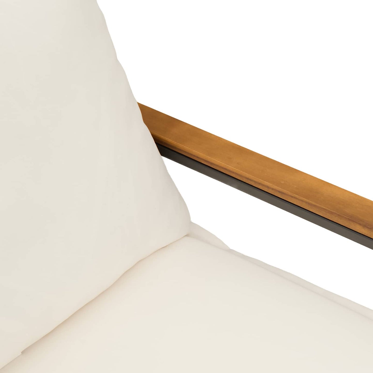 Bank met kussen Beige en Crème Wit 115 x 65 x 72 cm Rattan is nu te koop bij PeponiXL, paradijselijk wonen!