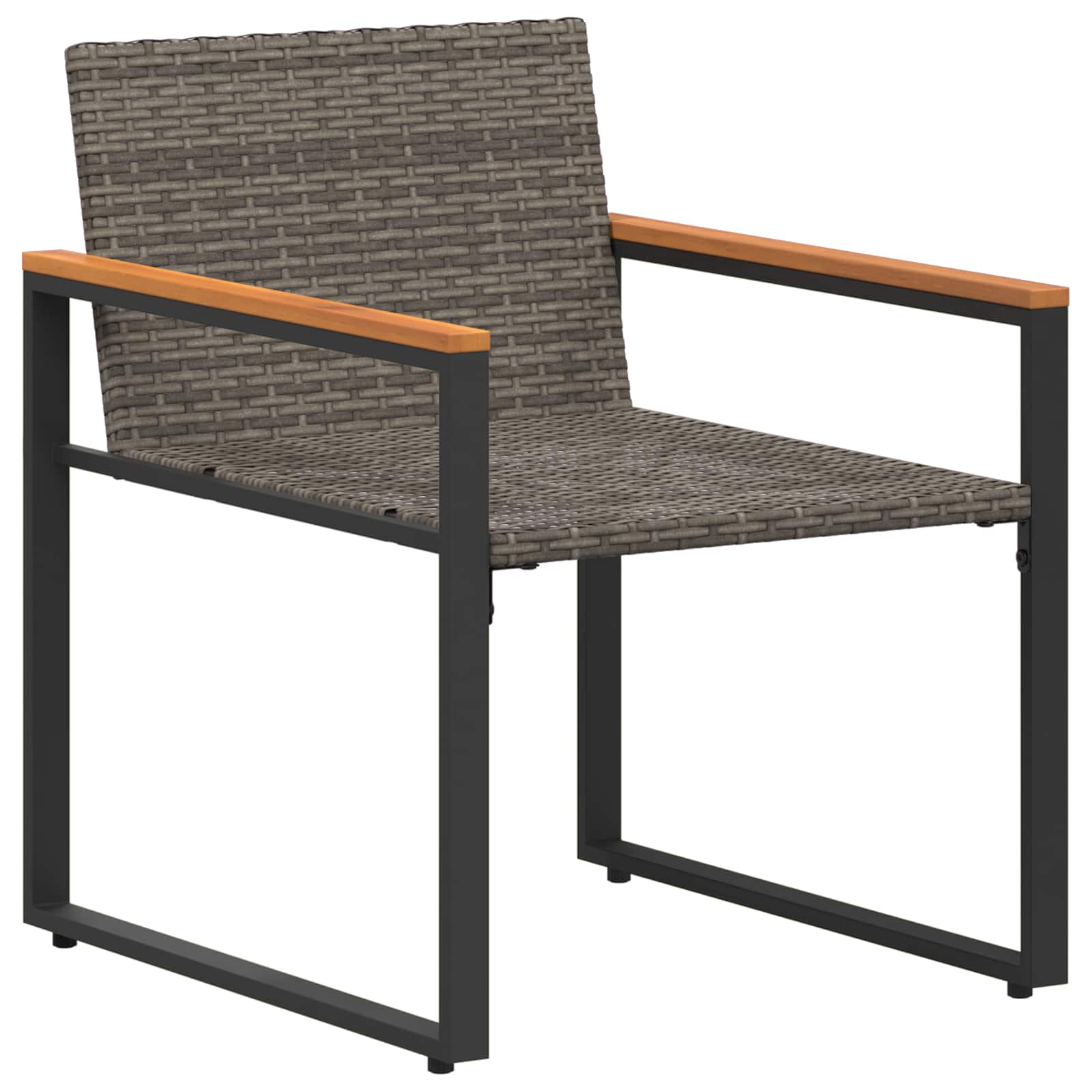 Meubelsets met kussen 3 pcs Grijs en Marineblauw Rattan is nu te koop bij PeponiXL, paradijselijk wonen!