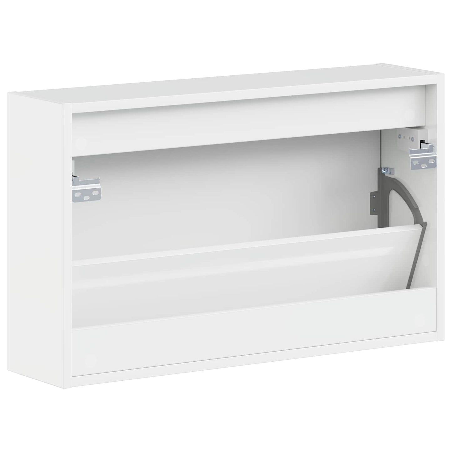 Wandgemonteerde Schoenkast HOORN 71 x 17 x 43 cm Bewerkt hout is nu te koop bij PeponiXL, paradijselijk wonen!