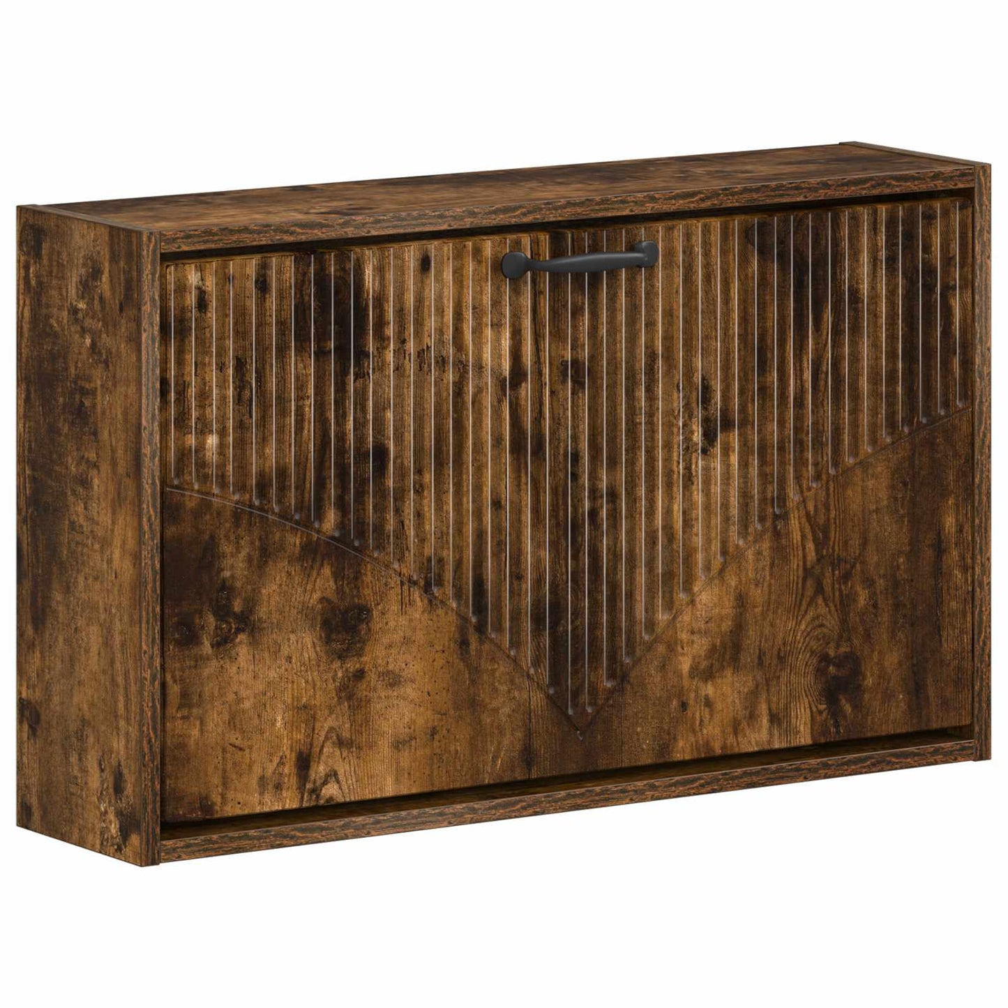 Wandgemonteerde Schoenkast HOORN 71 x 17 x 43 cm Bewerkt hout is nu te koop bij PeponiXL, paradijselijk wonen!