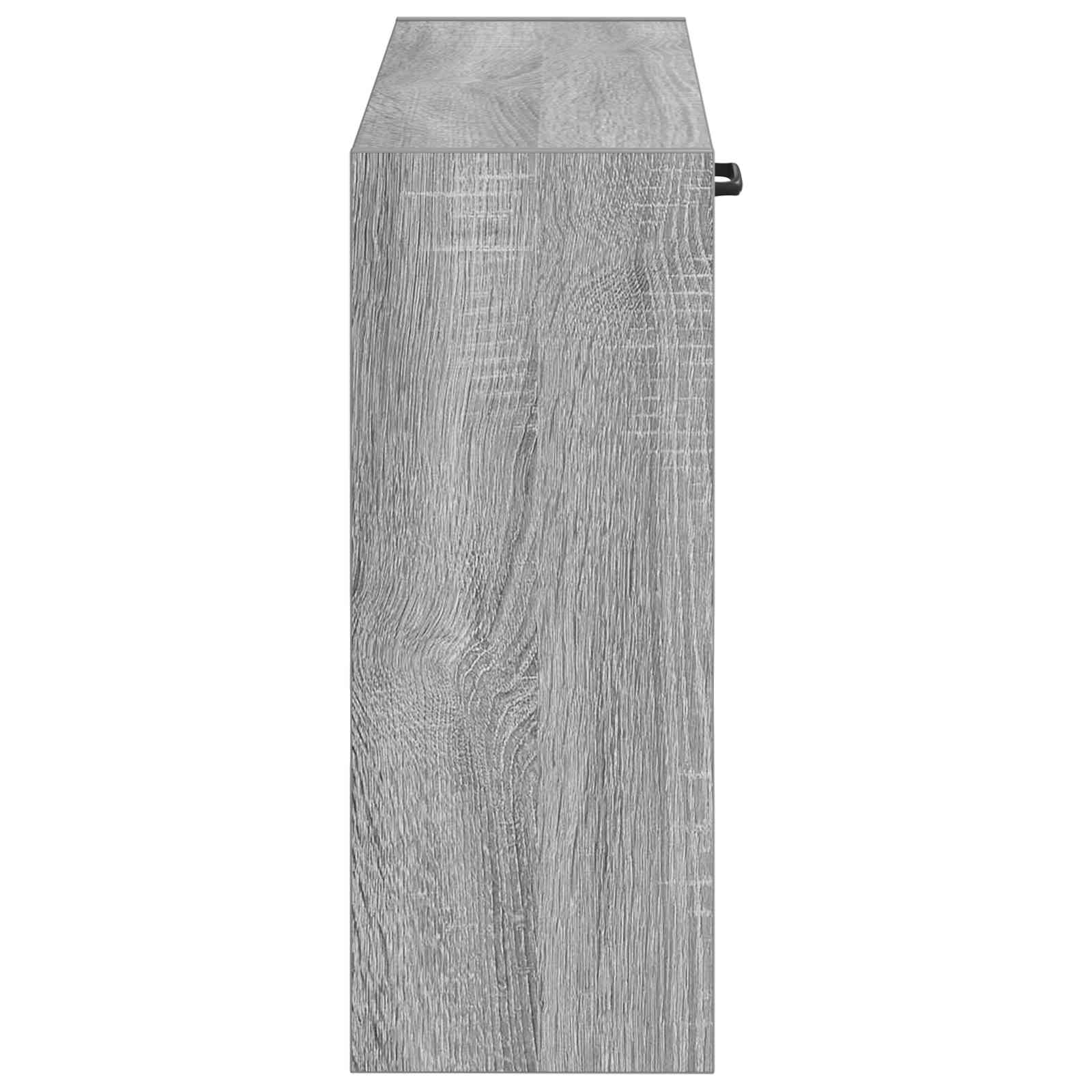 Wandgemonteerde Schoenkast HOORN 71 x 17 x 43 cm Bewerkt hout is nu te koop bij PeponiXL, paradijselijk wonen!