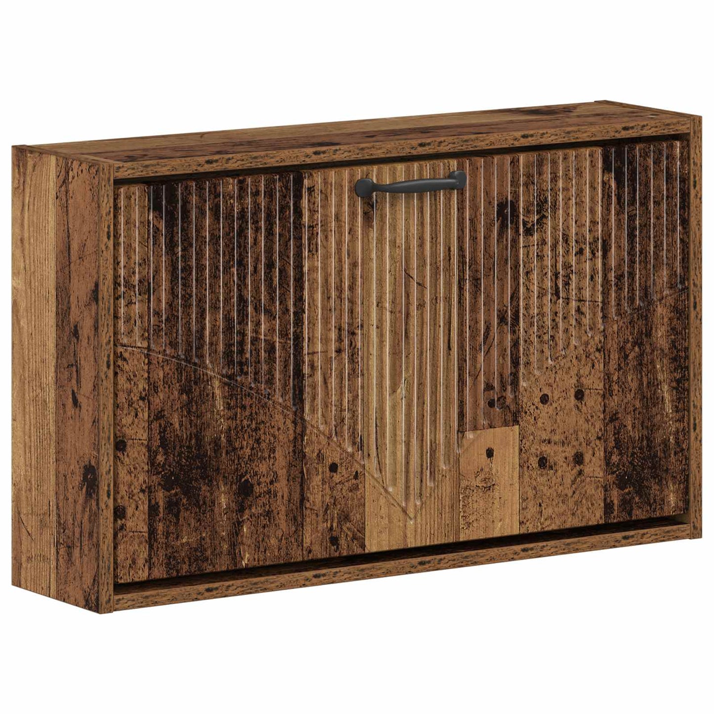 Wandgemonteerde Schoenkast HOORN 71 x 17 x 43 cm Bewerkt hout is nu te koop bij PeponiXL, paradijselijk wonen!