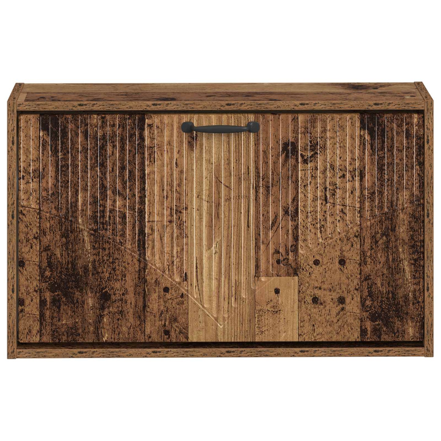 Wandgemonteerde Schoenkast HOORN 71 x 17 x 43 cm Bewerkt hout is nu te koop bij PeponiXL, paradijselijk wonen!