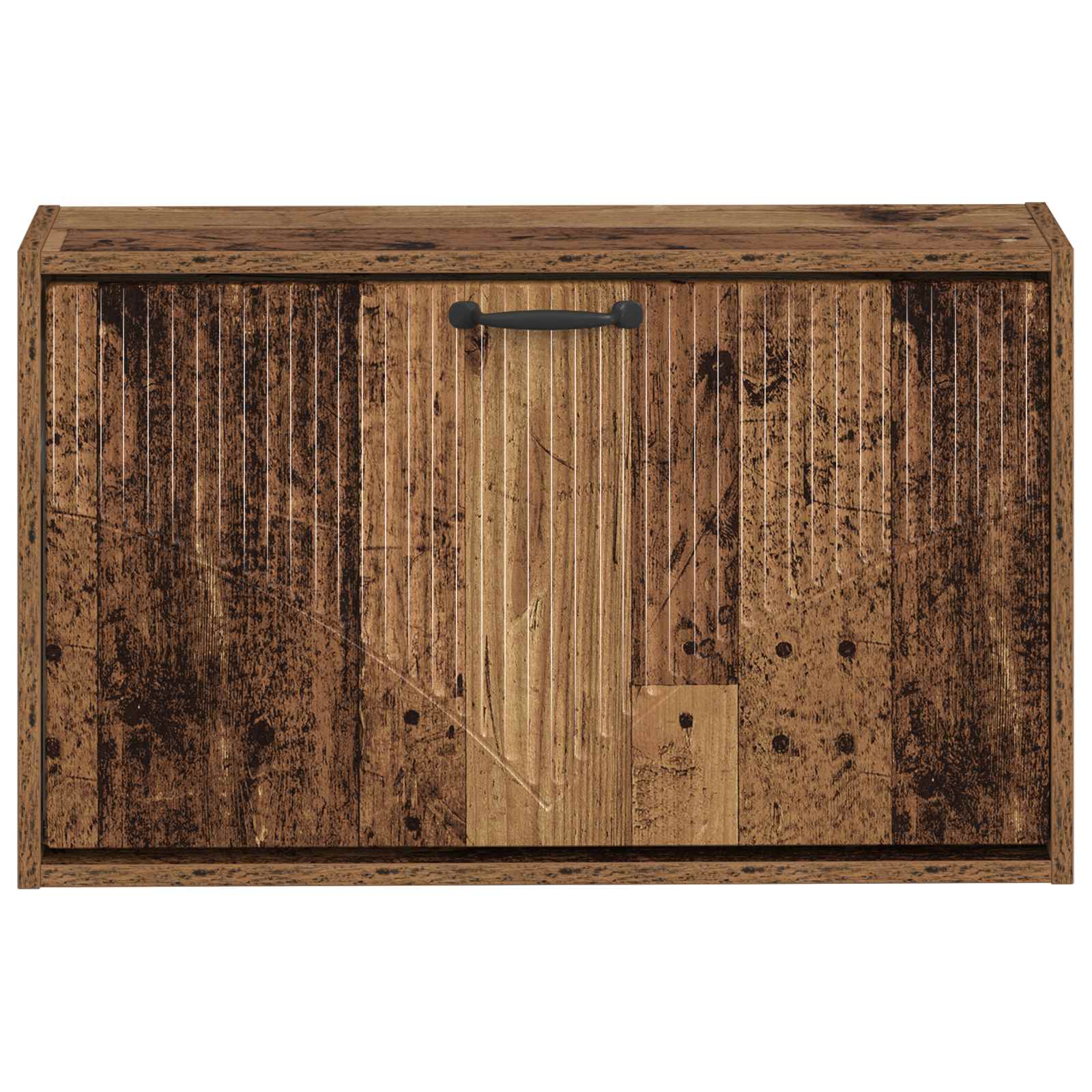 Wandgemonteerde Schoenkast HOORN 71 x 17 x 43 cm Bewerkt hout is nu te koop bij PeponiXL, paradijselijk wonen!