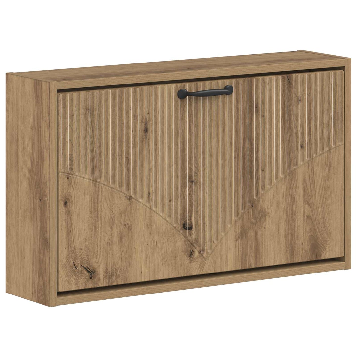Wandgemonteerde Schoenkast HOORN 71 x 17 x 43 cm Bewerkt hout is nu te koop bij PeponiXL, paradijselijk wonen!