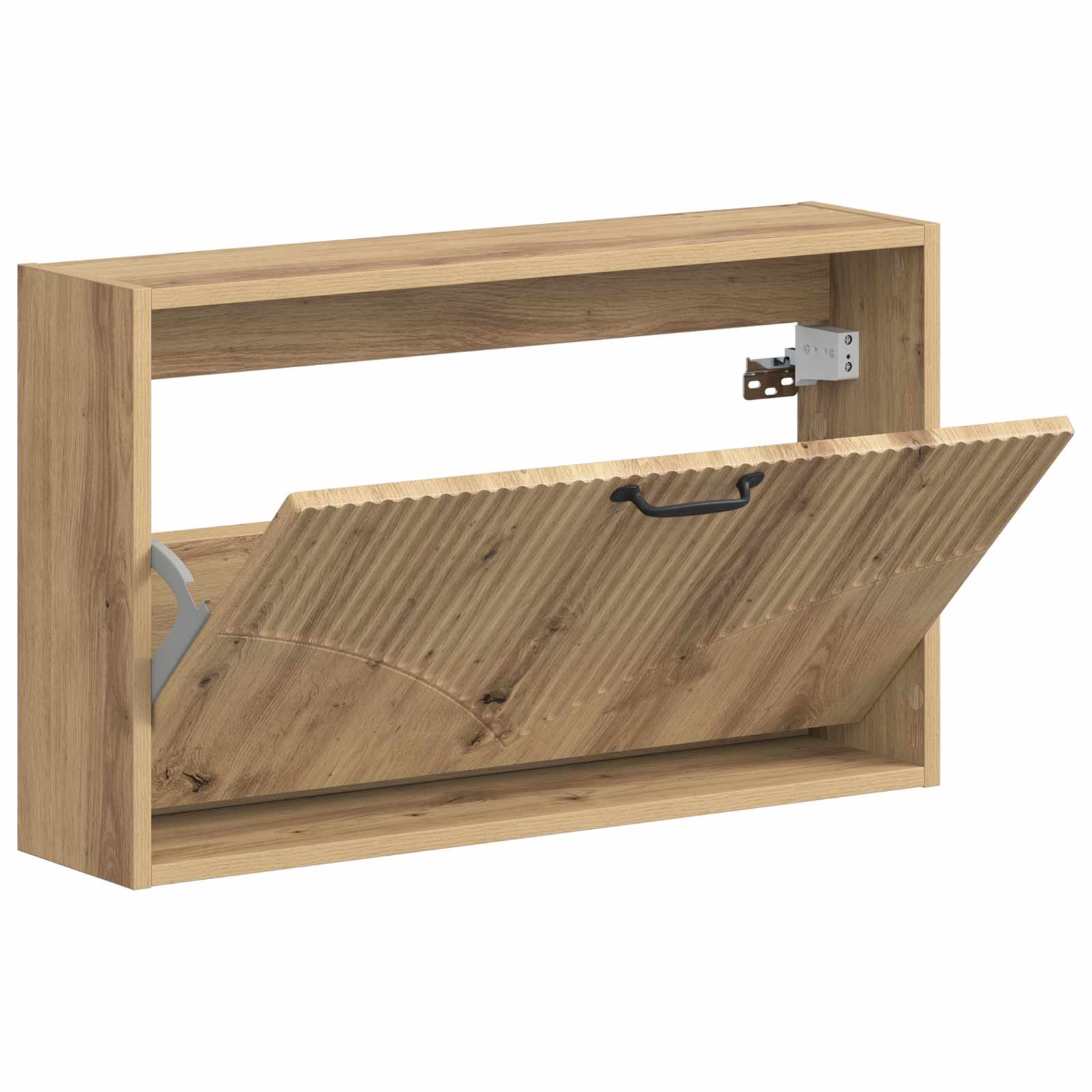 Wandgemonteerde Schoenkast HOORN 71 x 17 x 43 cm Bewerkt hout is nu te koop bij PeponiXL, paradijselijk wonen!