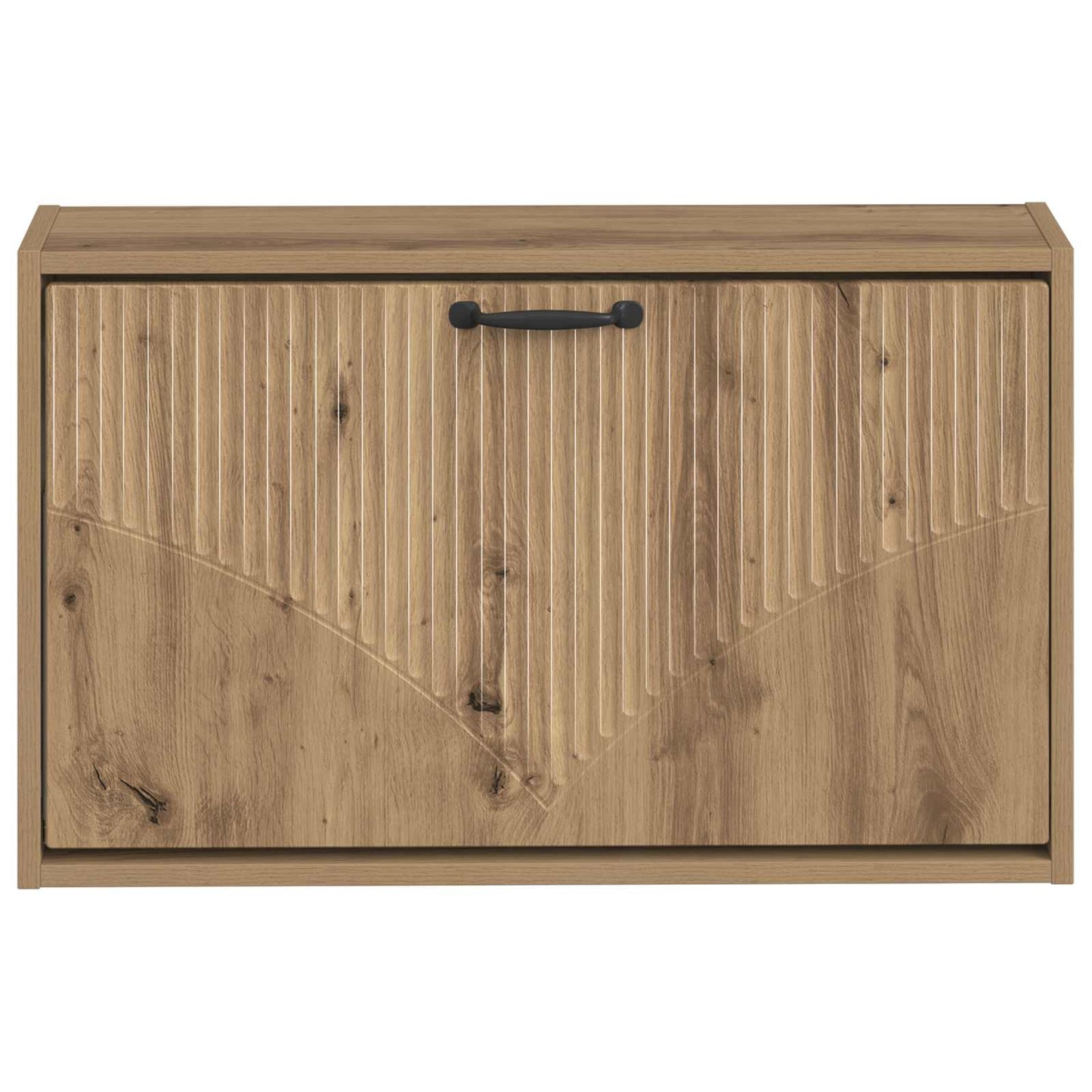 Wandgemonteerde Schoenkast HOORN 71 x 17 x 43 cm Bewerkt hout is nu te koop bij PeponiXL, paradijselijk wonen!