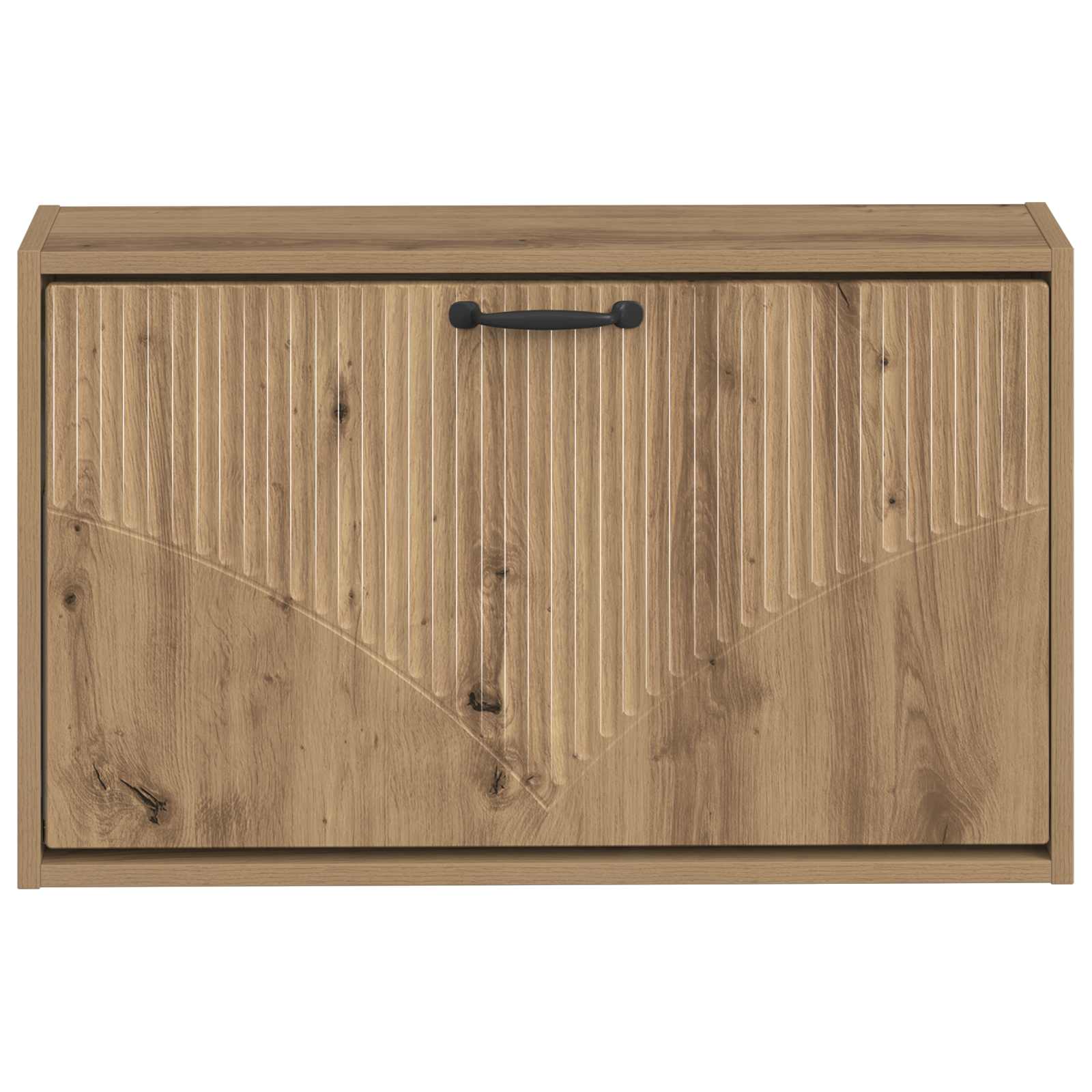 Wandgemonteerde Schoenkast HOORN 71 x 17 x 43 cm Bewerkt hout is nu te koop bij PeponiXL, paradijselijk wonen!