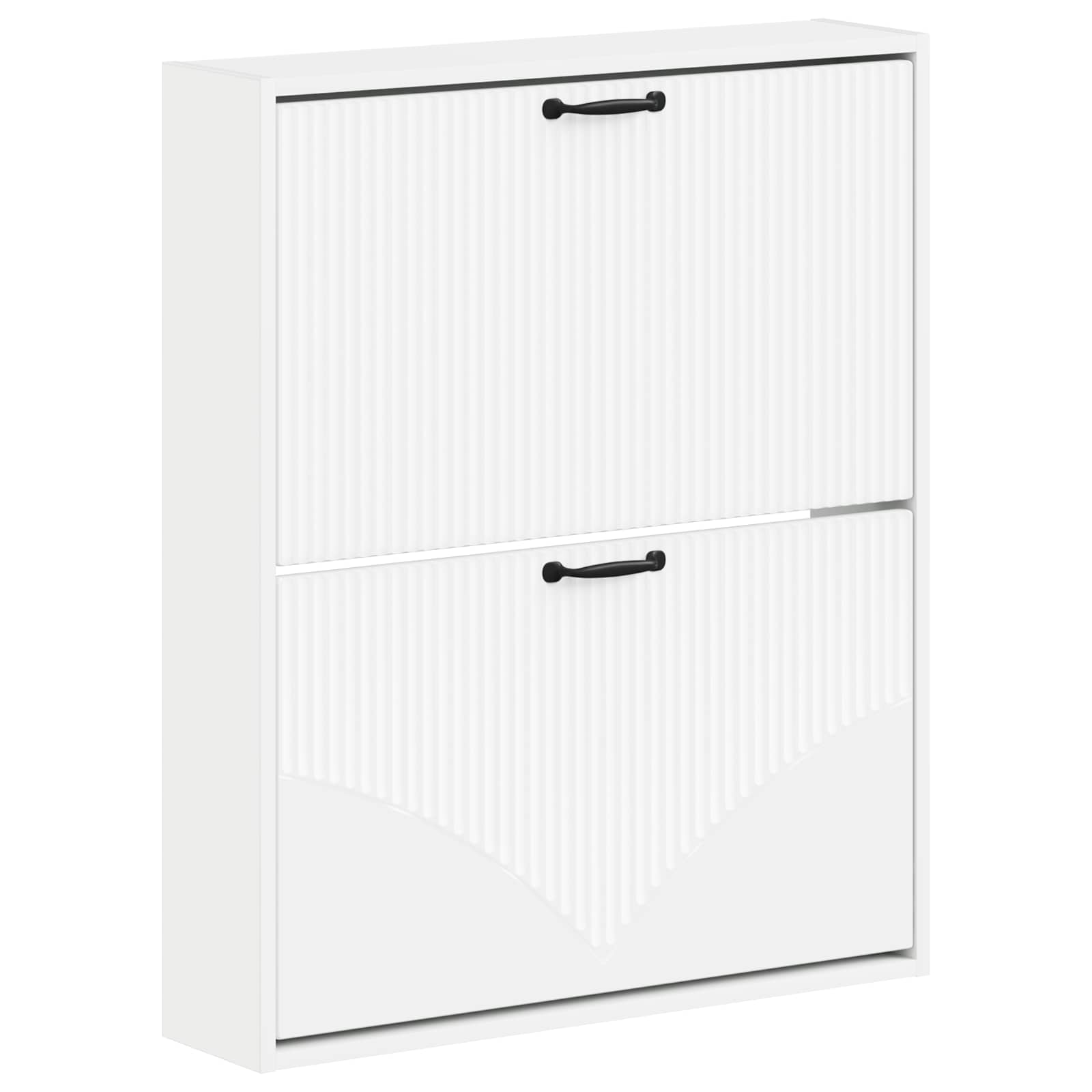 Wandgemonteerde Schoenkast HOORN 71 x 17 x 86 cm Bewerkt hout is nu te koop bij PeponiXL, paradijselijk wonen!