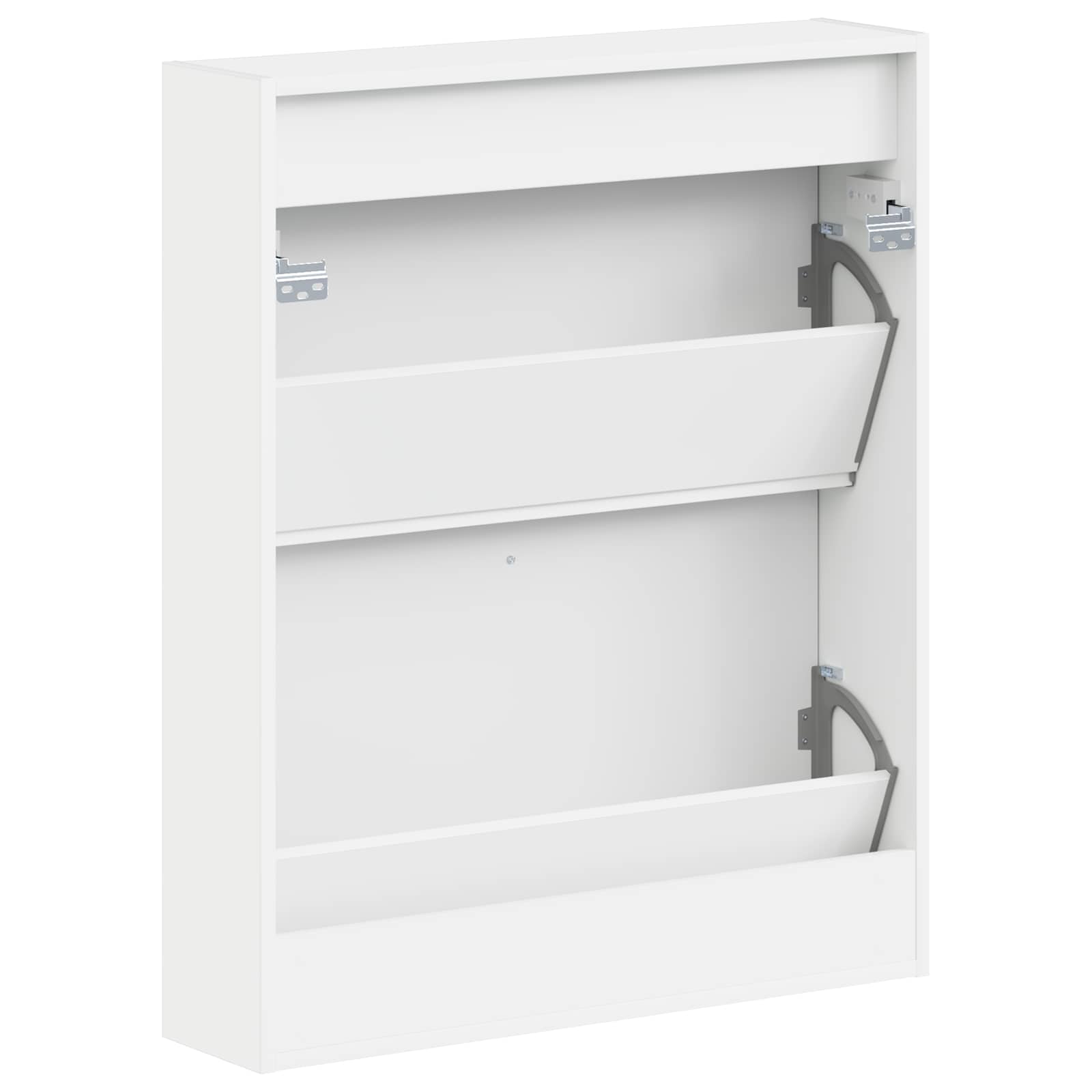 Wandgemonteerde Schoenkast HOORN 71 x 17 x 86 cm Bewerkt hout is nu te koop bij PeponiXL, paradijselijk wonen!