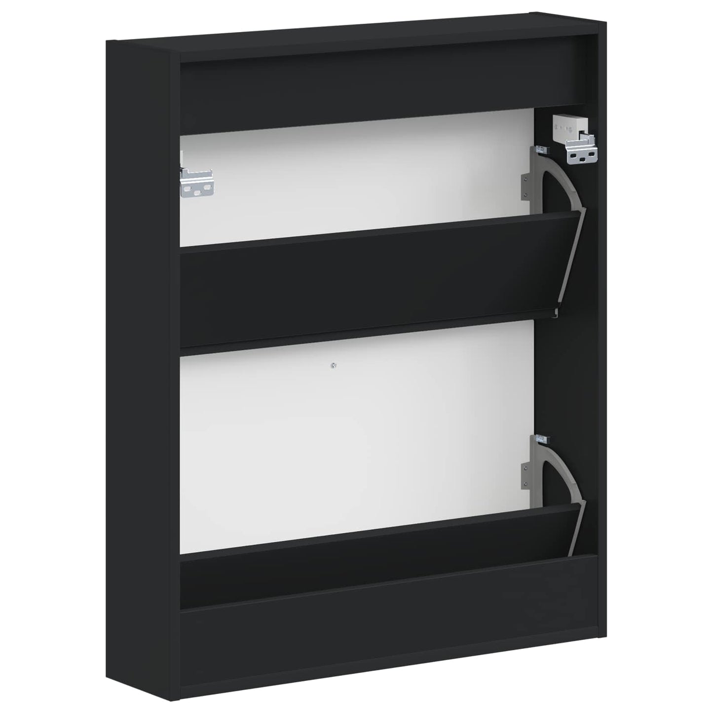 Wandgemonteerde Schoenkast HOORN 71 x 17 x 86 cm Bewerkt hout is nu te koop bij PeponiXL, paradijselijk wonen!