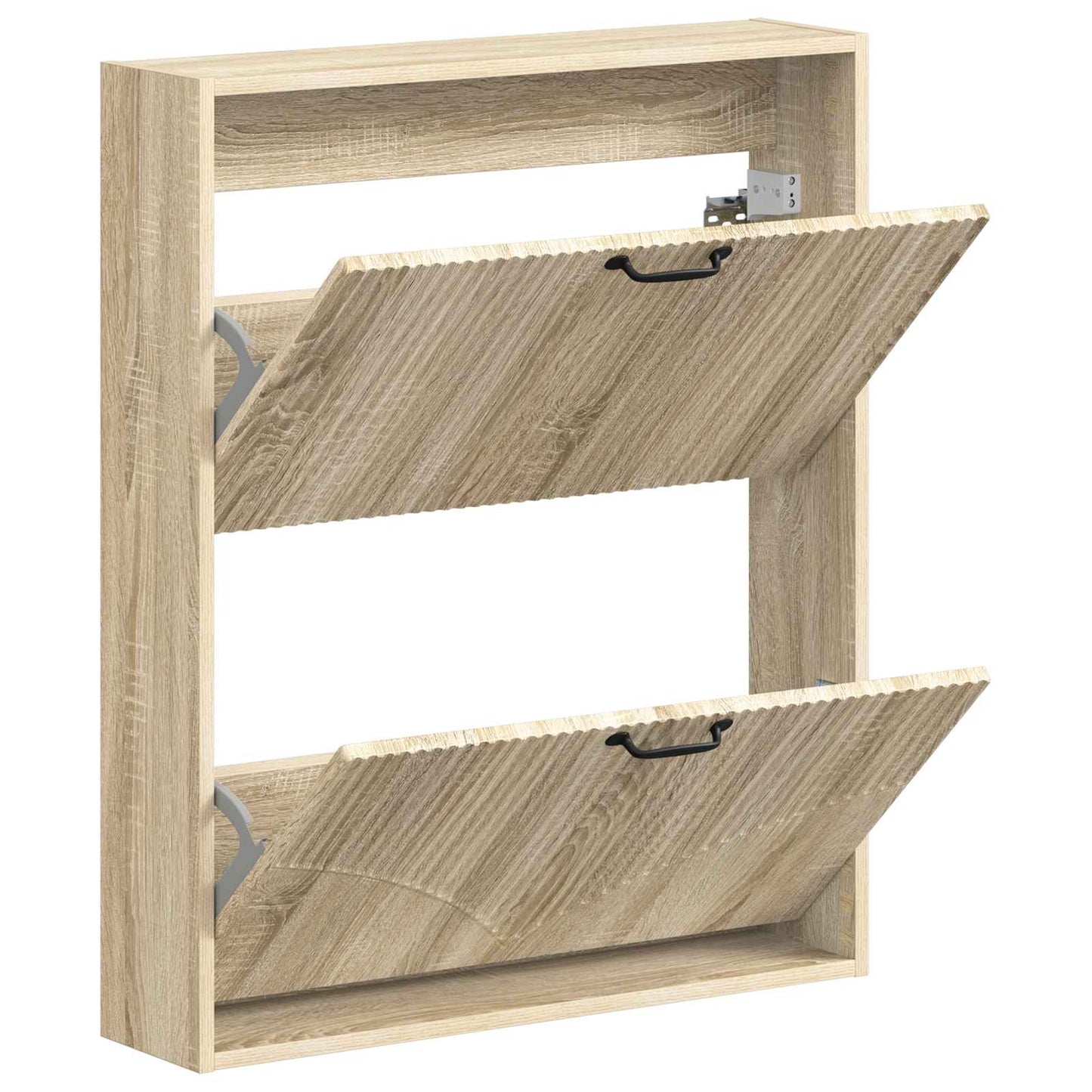 Wandgemonteerde Schoenkast HOORN 71 x 17 x 86 cm Bewerkt hout is nu te koop bij PeponiXL, paradijselijk wonen!