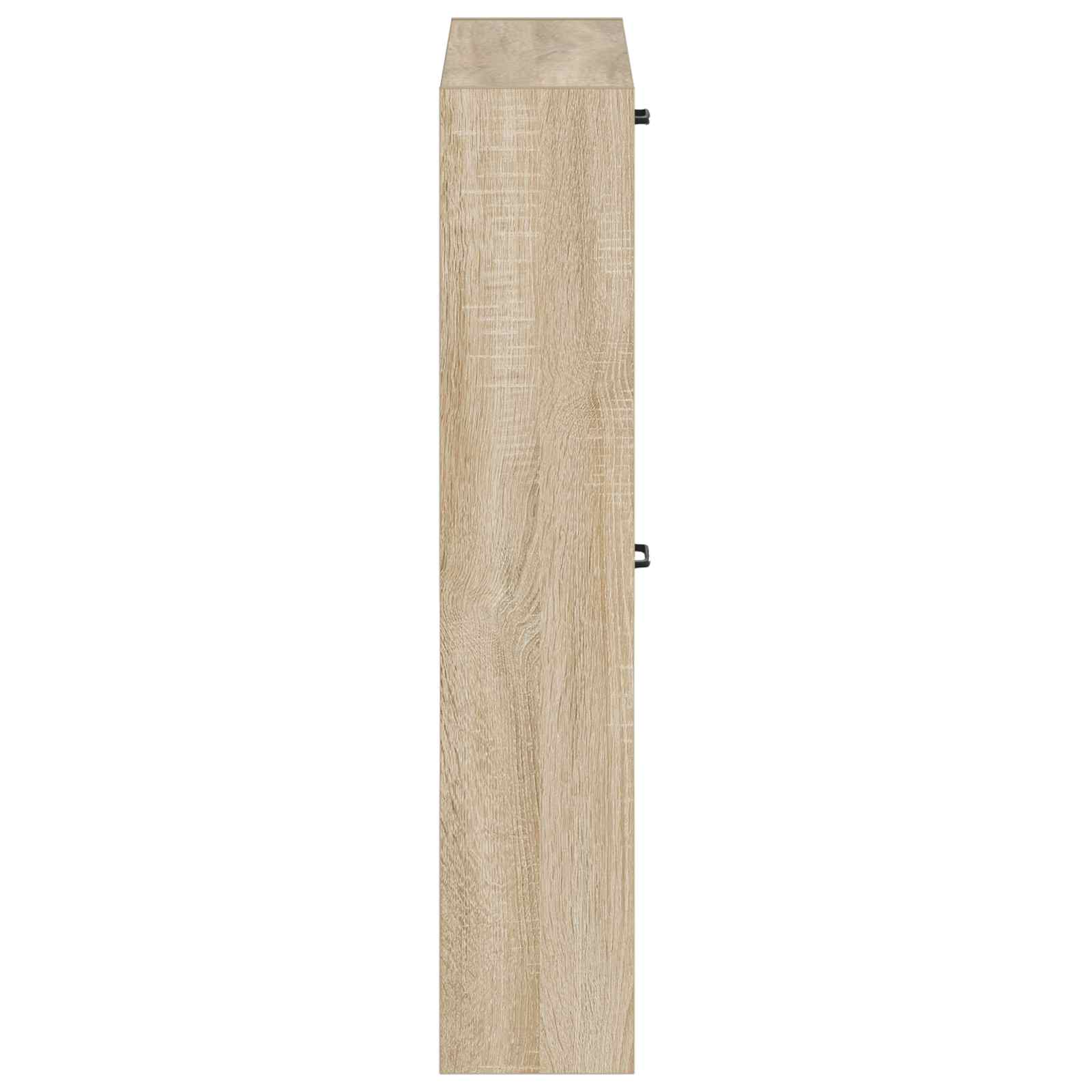 Wandgemonteerde Schoenkast HOORN 71 x 17 x 86 cm Bewerkt hout is nu te koop bij PeponiXL, paradijselijk wonen!