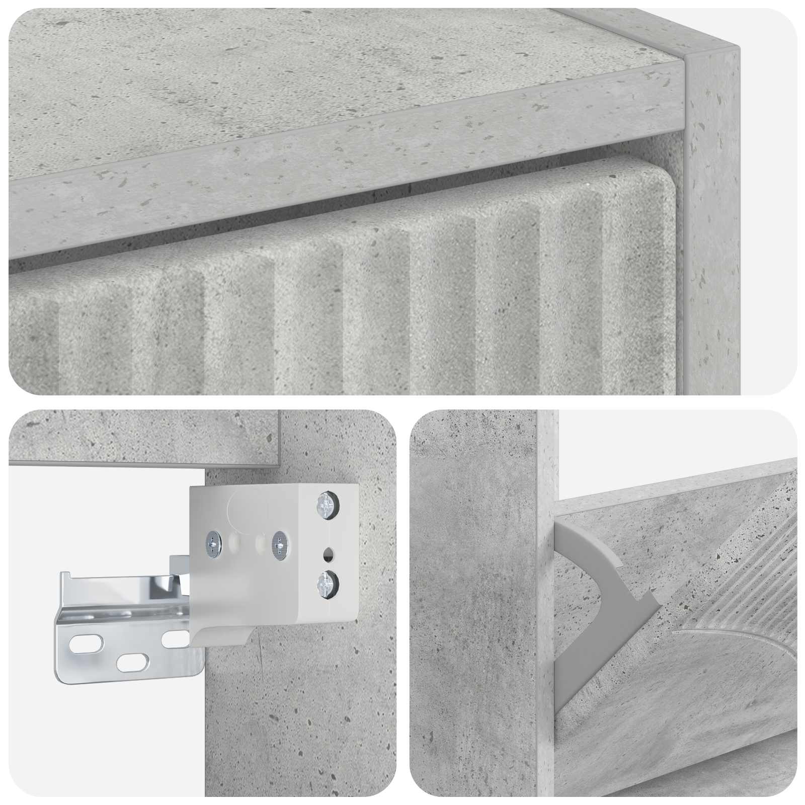 Wandgemonteerde Schoenkast HOORN 71 x 17 x 86 cm Bewerkt hout is nu te koop bij PeponiXL, paradijselijk wonen!