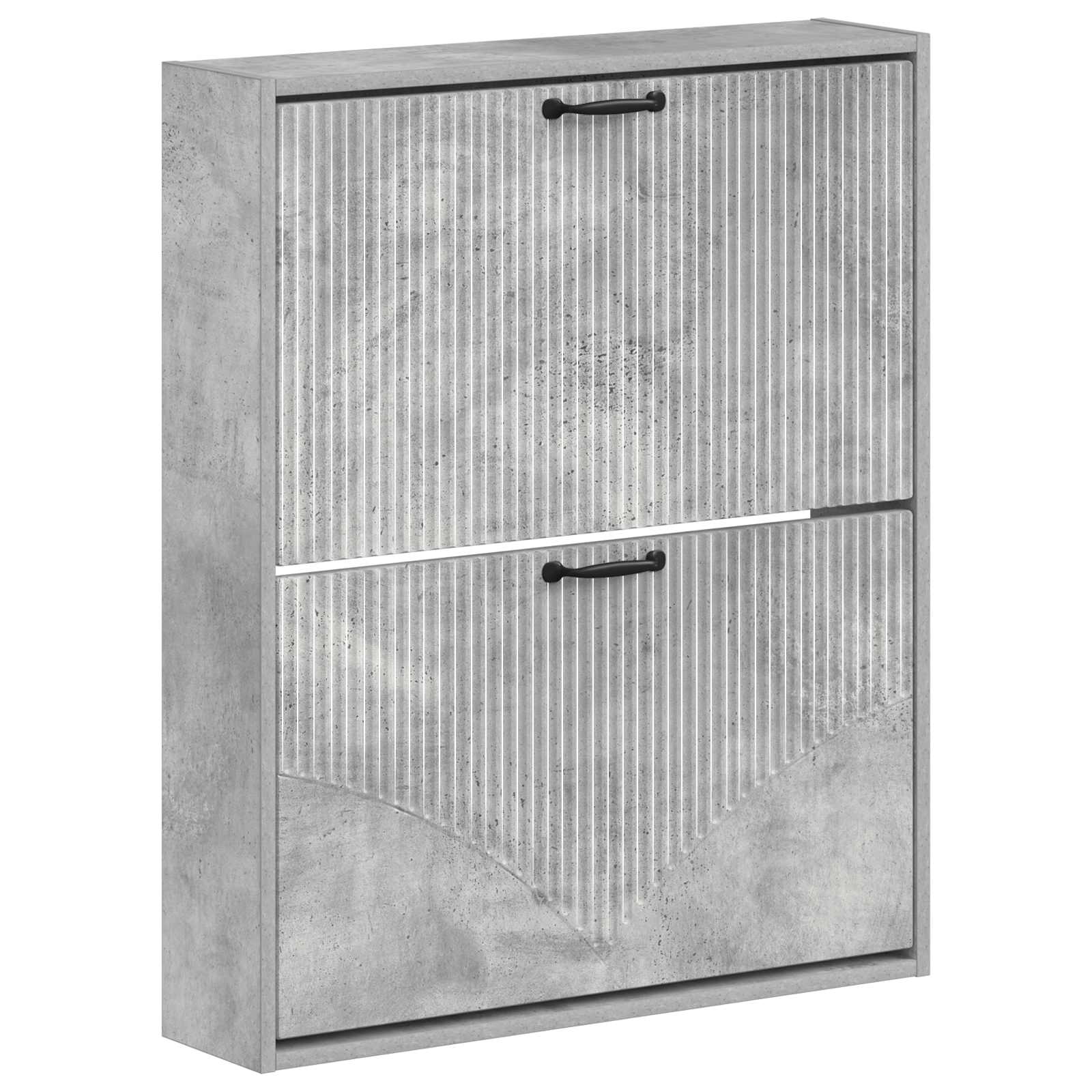 Wandgemonteerde Schoenkast HOORN 71 x 17 x 86 cm Bewerkt hout is nu te koop bij PeponiXL, paradijselijk wonen!