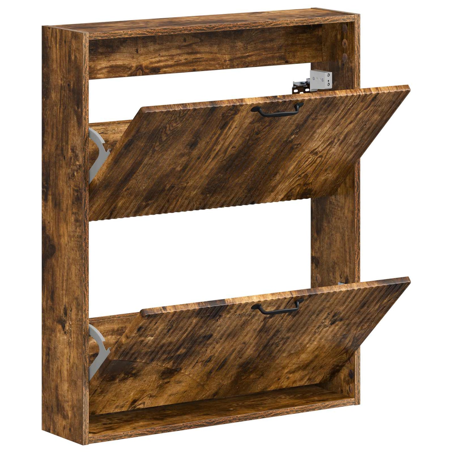 Wandgemonteerde Schoenkast HOORN 71 x 17 x 86 cm Bewerkt hout is nu te koop bij PeponiXL, paradijselijk wonen!