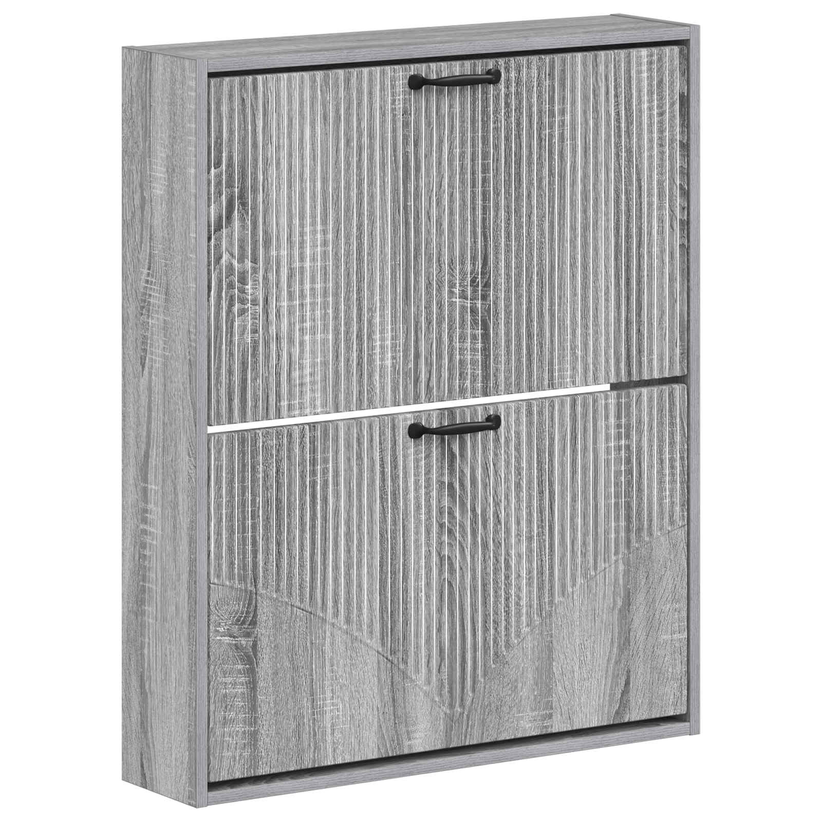 Wandgemonteerde Schoenkast HOORN 71 x 17 x 86 cm Bewerkt hout is nu te koop bij PeponiXL, paradijselijk wonen!