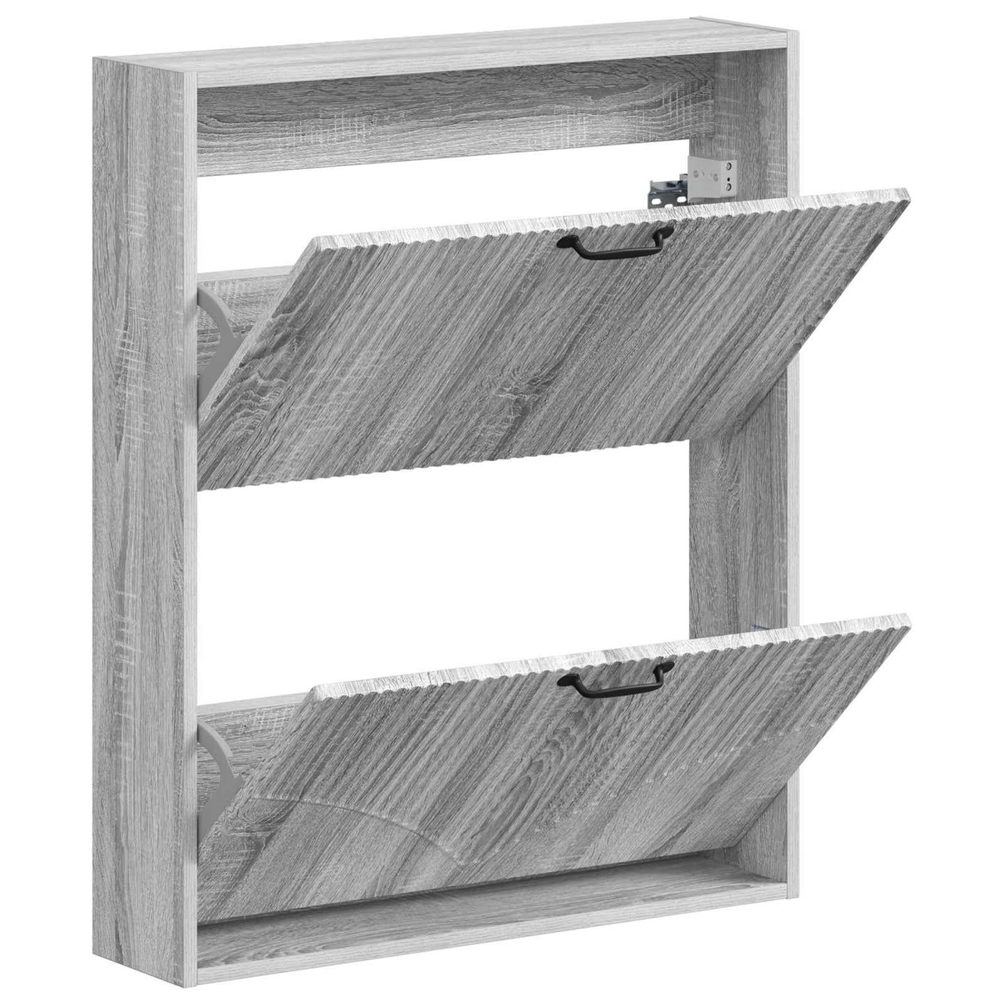 Wandgemonteerde Schoenkast HOORN 71 x 17 x 86 cm Bewerkt hout is nu te koop bij PeponiXL, paradijselijk wonen!