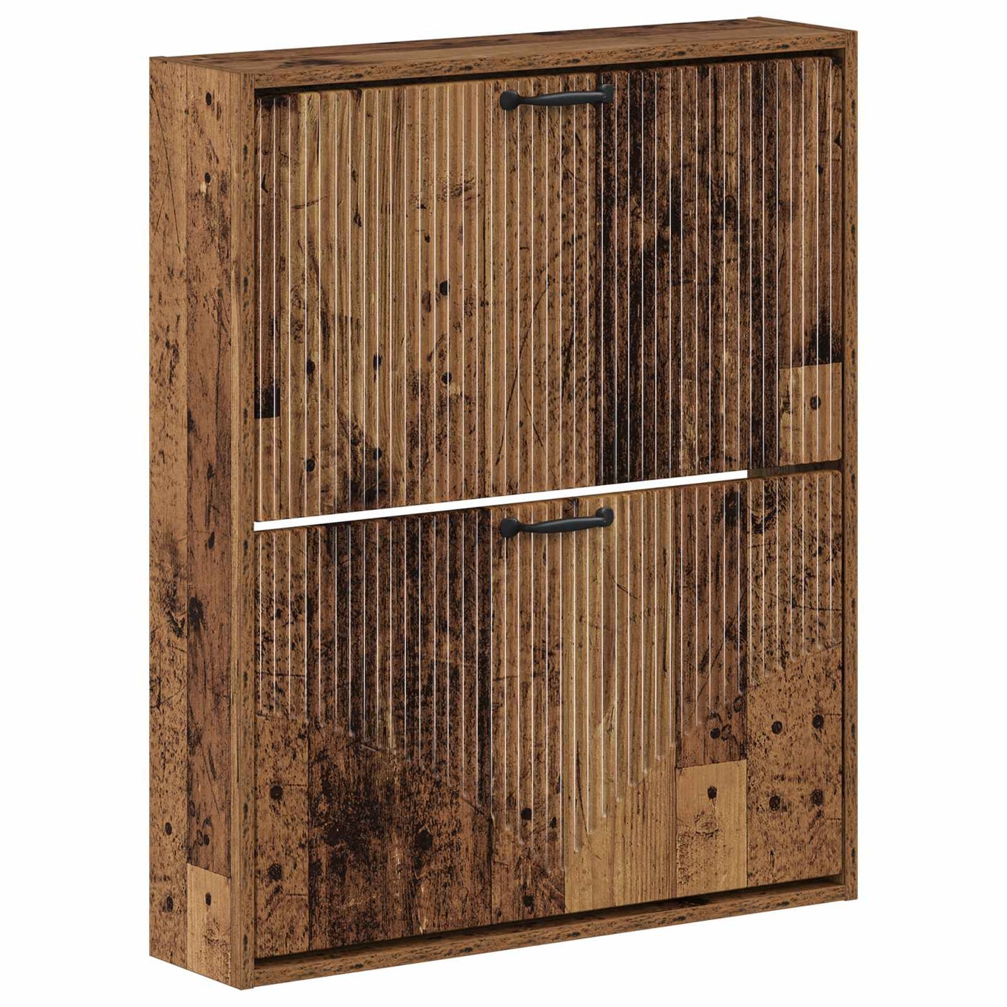 Wandgemonteerde Schoenkast HOORN 71 x 17 x 86 cm Bewerkt hout is nu te koop bij PeponiXL, paradijselijk wonen!