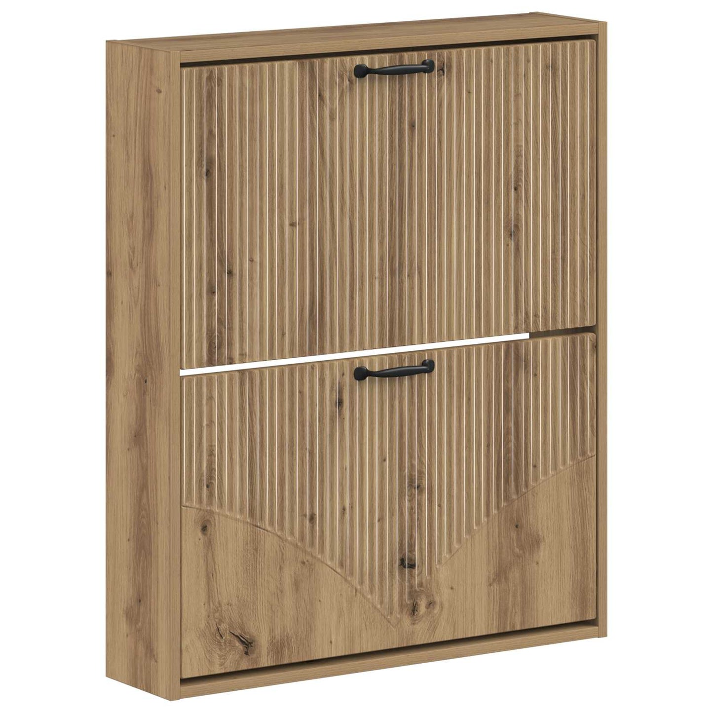 Wandgemonteerde Schoenkast HOORN 71 x 17 x 86 cm Bewerkt hout is nu te koop bij PeponiXL, paradijselijk wonen!