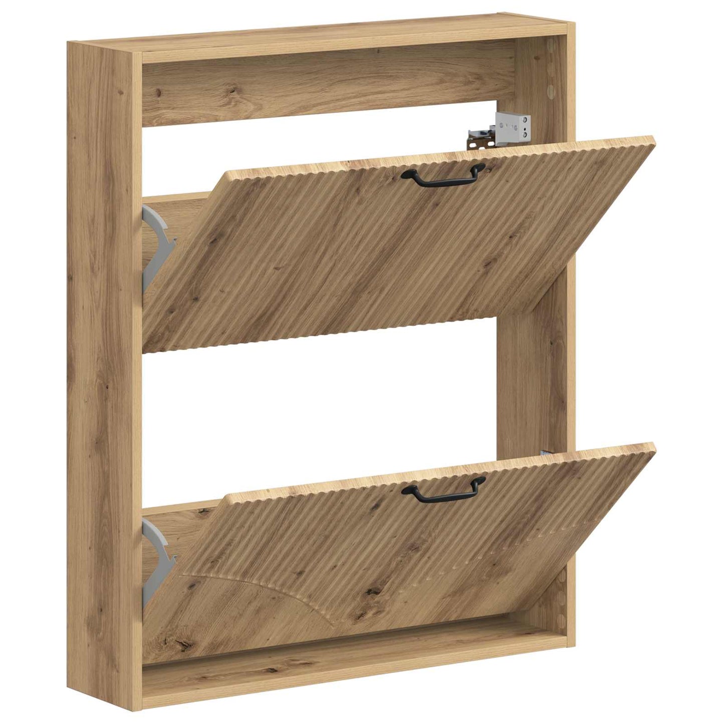 Wandgemonteerde Schoenkast HOORN 71 x 17 x 86 cm Bewerkt hout is nu te koop bij PeponiXL, paradijselijk wonen!