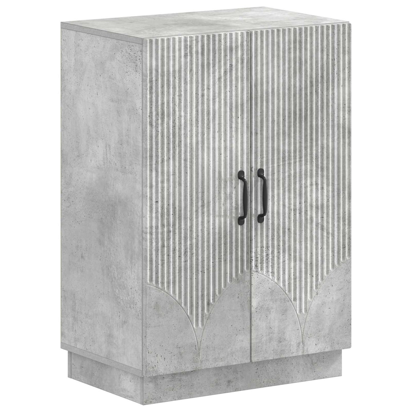 Schoenenkast HOORN 59,5 x 39,5 x 87 cm Bewerkt hout Betongrijs is nu te koop bij PeponiXL, paradijselijk wonen!