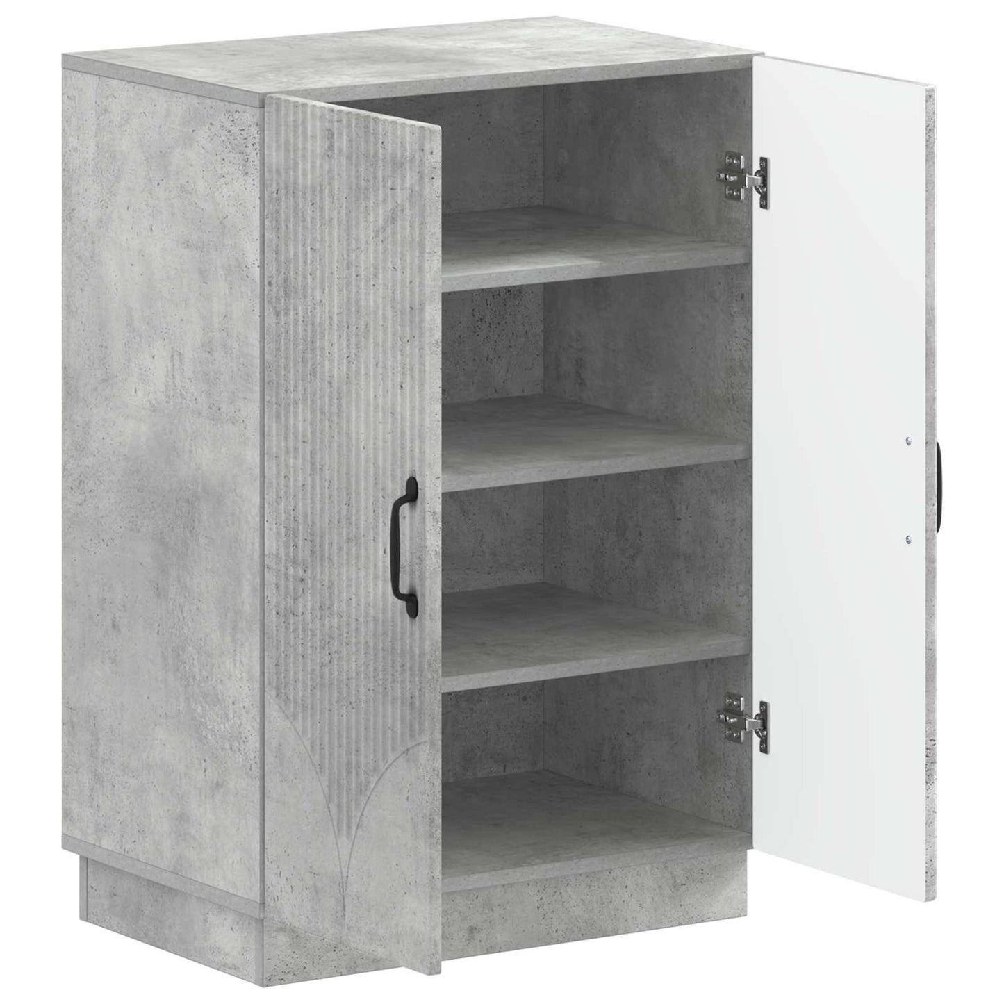 Schoenenkast HOORN 59,5 x 39,5 x 87 cm Bewerkt hout Betongrijs is nu te koop bij PeponiXL, paradijselijk wonen!