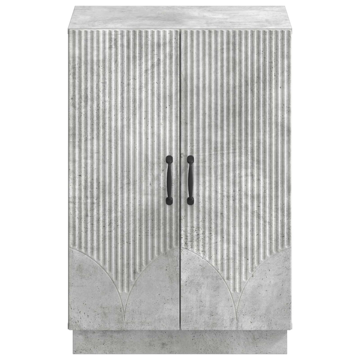 Schoenenkast HOORN 59,5 x 39,5 x 87 cm Bewerkt hout Betongrijs is nu te koop bij PeponiXL, paradijselijk wonen!