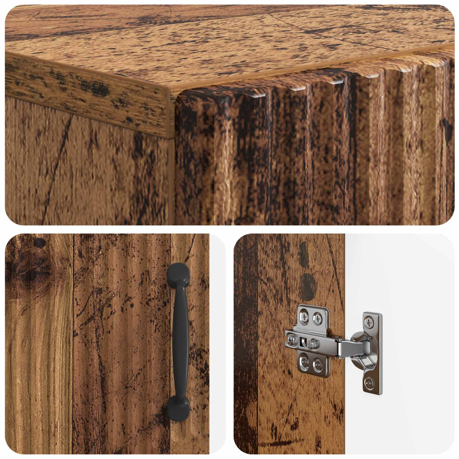 Schoenenkast HOORN 59,5 x 39,5 x 87 cm Bewerkt hout Oud hout is nu te koop bij PeponiXL, paradijselijk wonen!