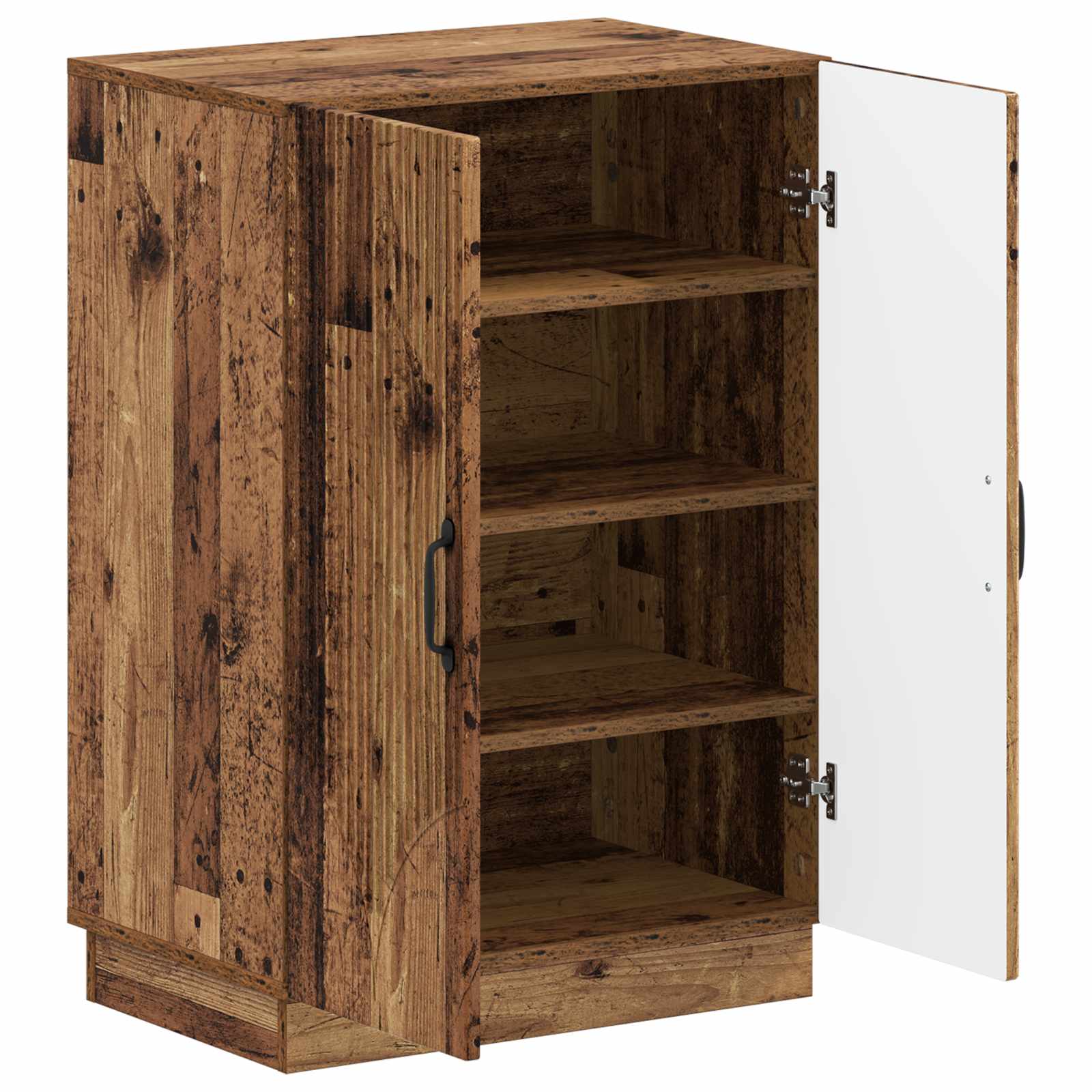 Schoenenkast HOORN 59,5 x 39,5 x 87 cm Bewerkt hout Oud hout is nu te koop bij PeponiXL, paradijselijk wonen!