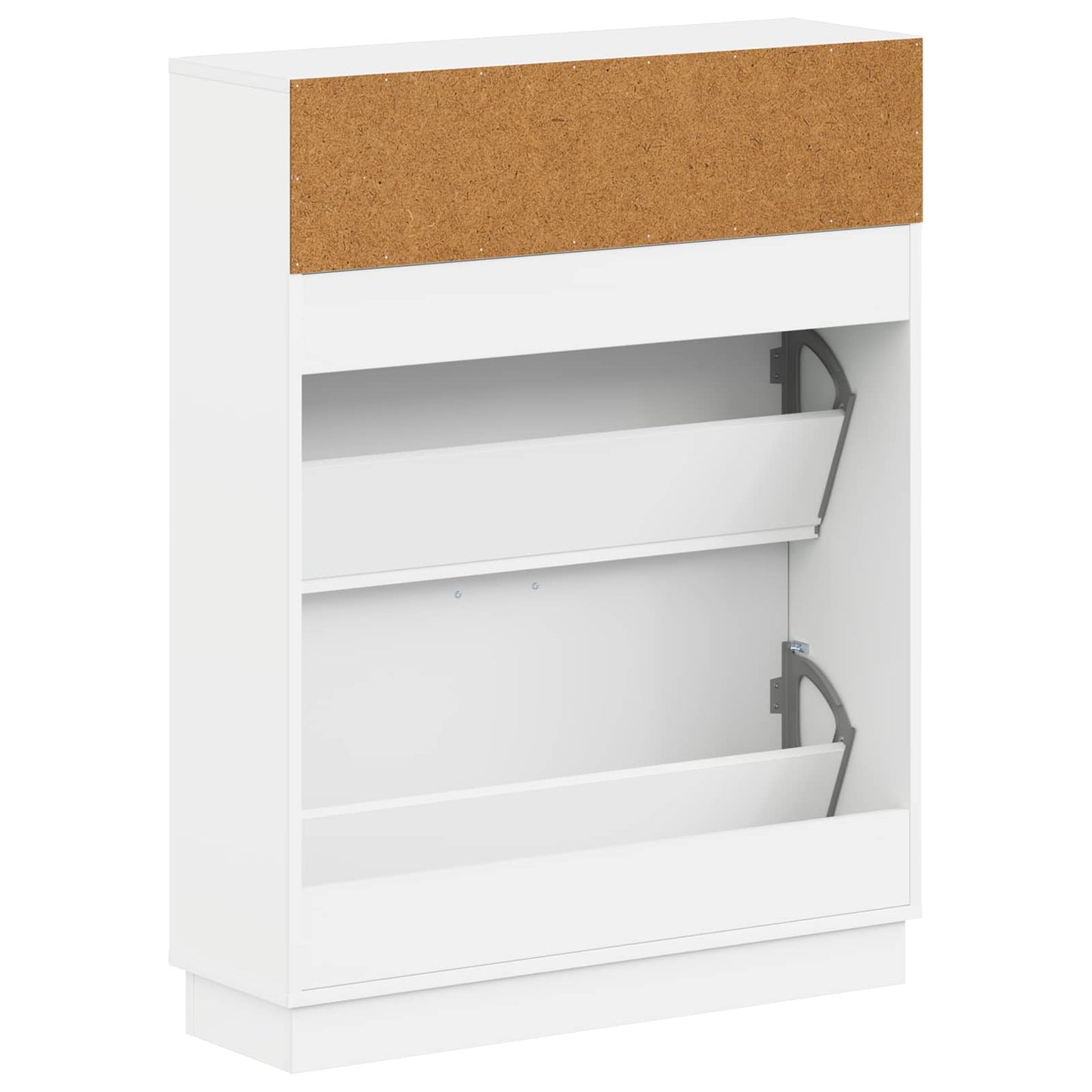 Schoenenkast HOORN 78 x 24 x 100 cm Bewerkt hout Wit is nu te koop bij PeponiXL, paradijselijk wonen!