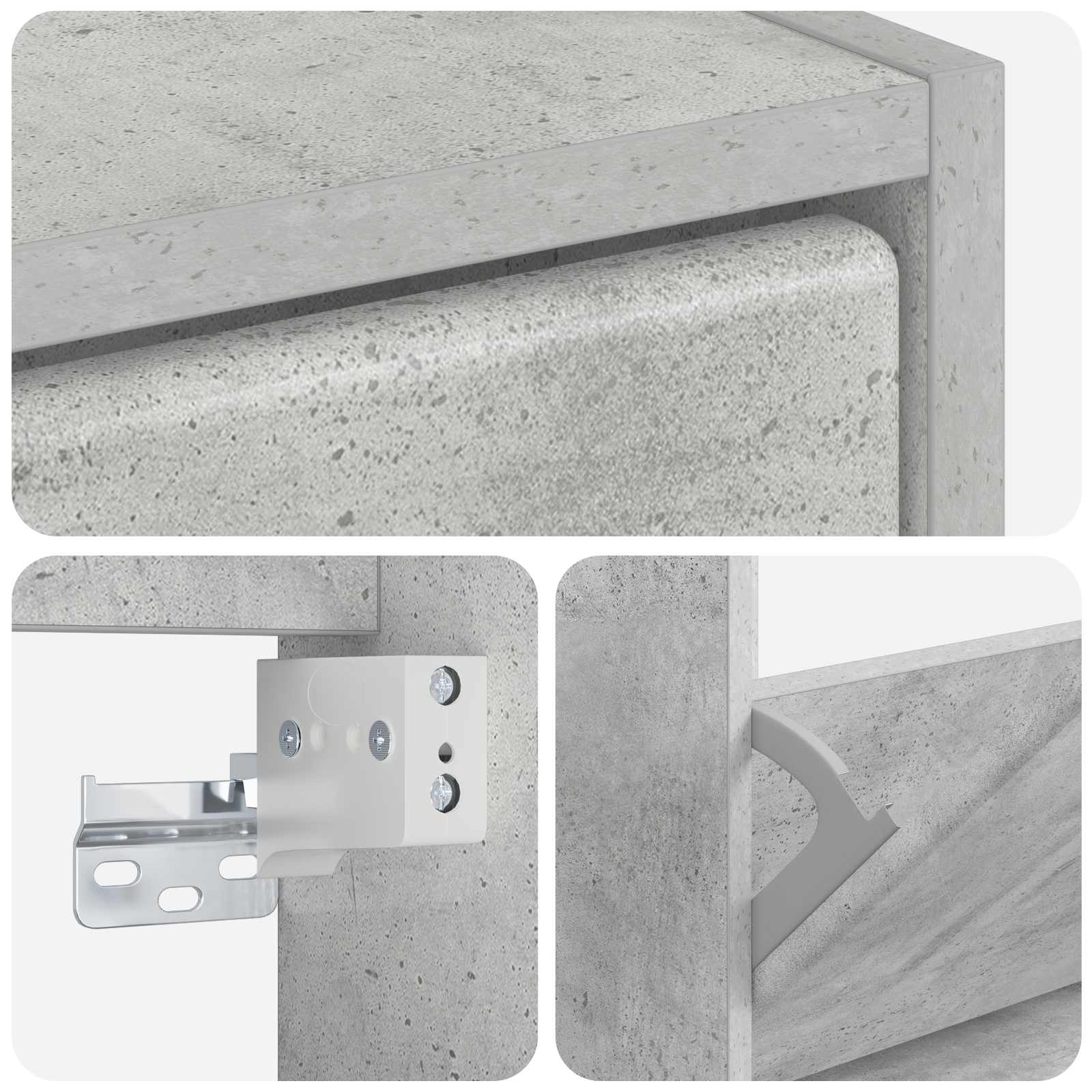 Wandgemonteerde Schoenkast BREDA 71 x 17 x 86 cm Bewerkt hout is nu te koop bij PeponiXL, paradijselijk wonen!