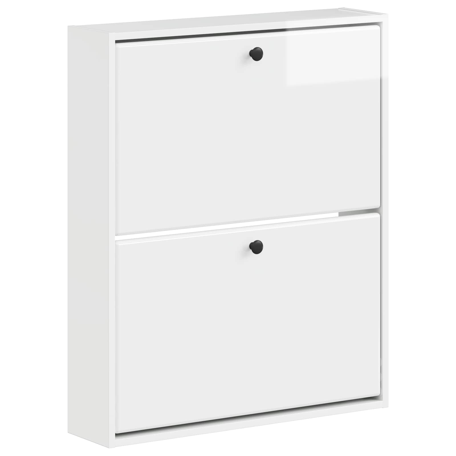 Wandgemonteerde Schoenkast BREDA 71 x 17 x 86 cm Bewerkt hout is nu te koop bij PeponiXL, paradijselijk wonen!
