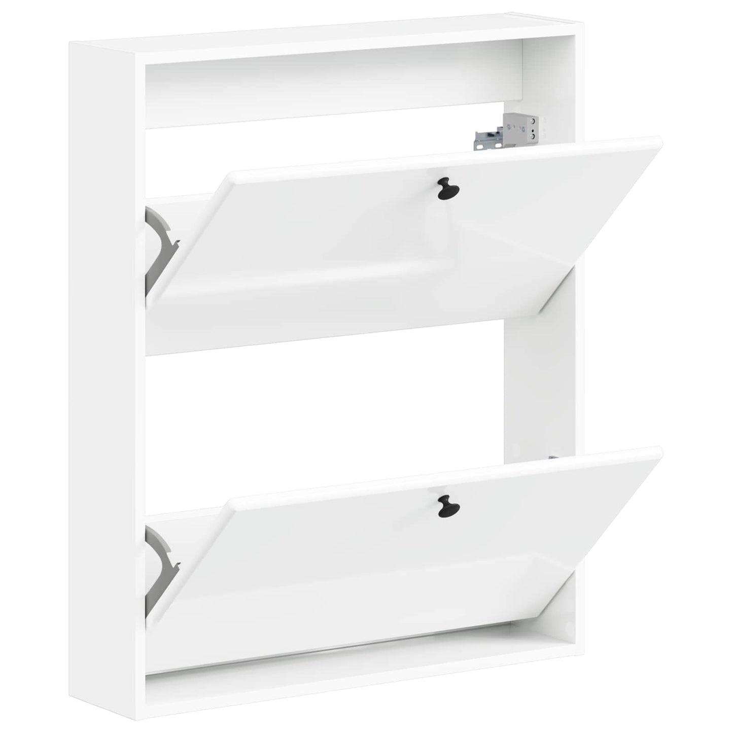 Wandgemonteerde Schoenkast BREDA 71 x 17 x 86 cm Bewerkt hout is nu te koop bij PeponiXL, paradijselijk wonen!