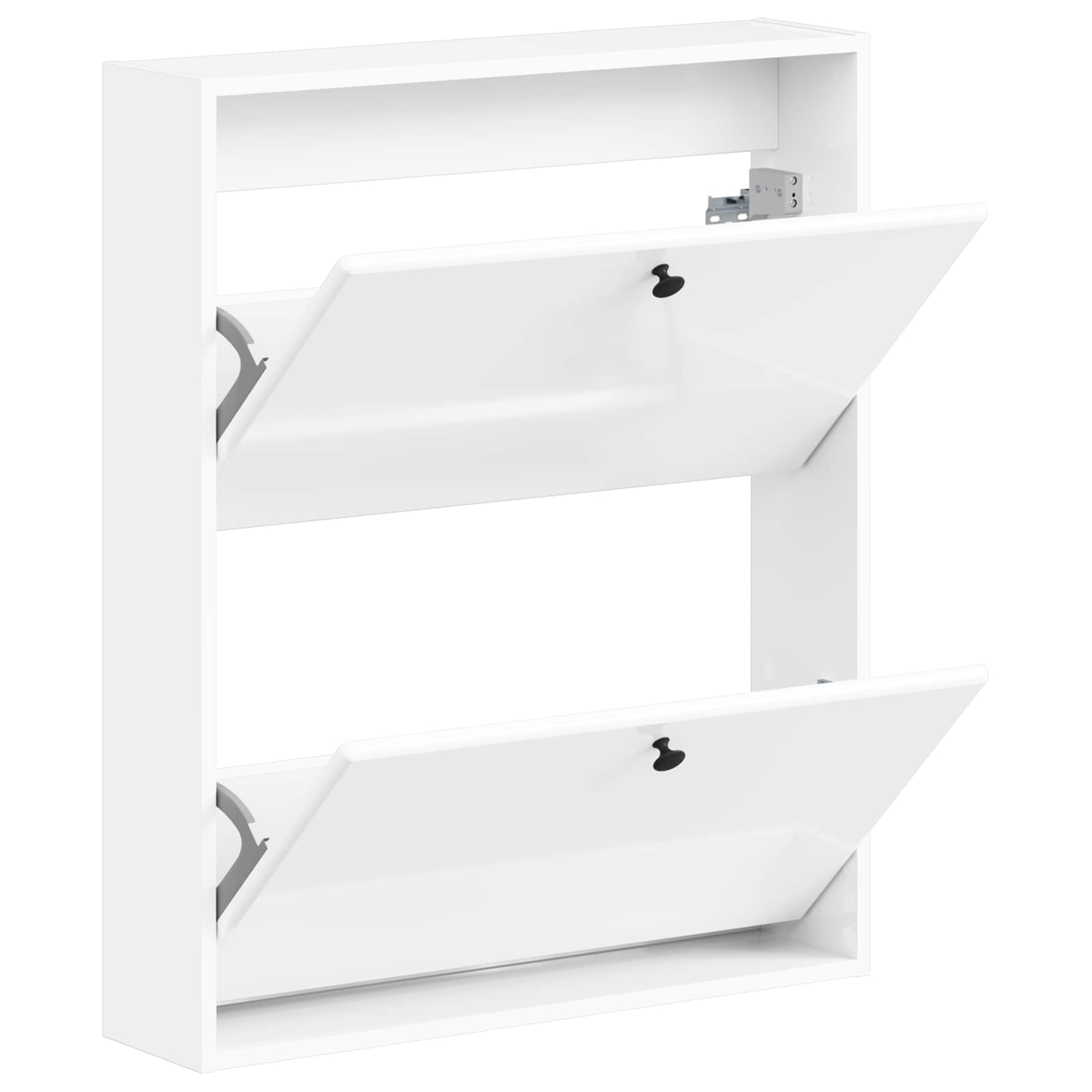 Wandgemonteerde Schoenkast BREDA 71 x 17 x 86 cm Bewerkt hout is nu te koop bij PeponiXL, paradijselijk wonen!
