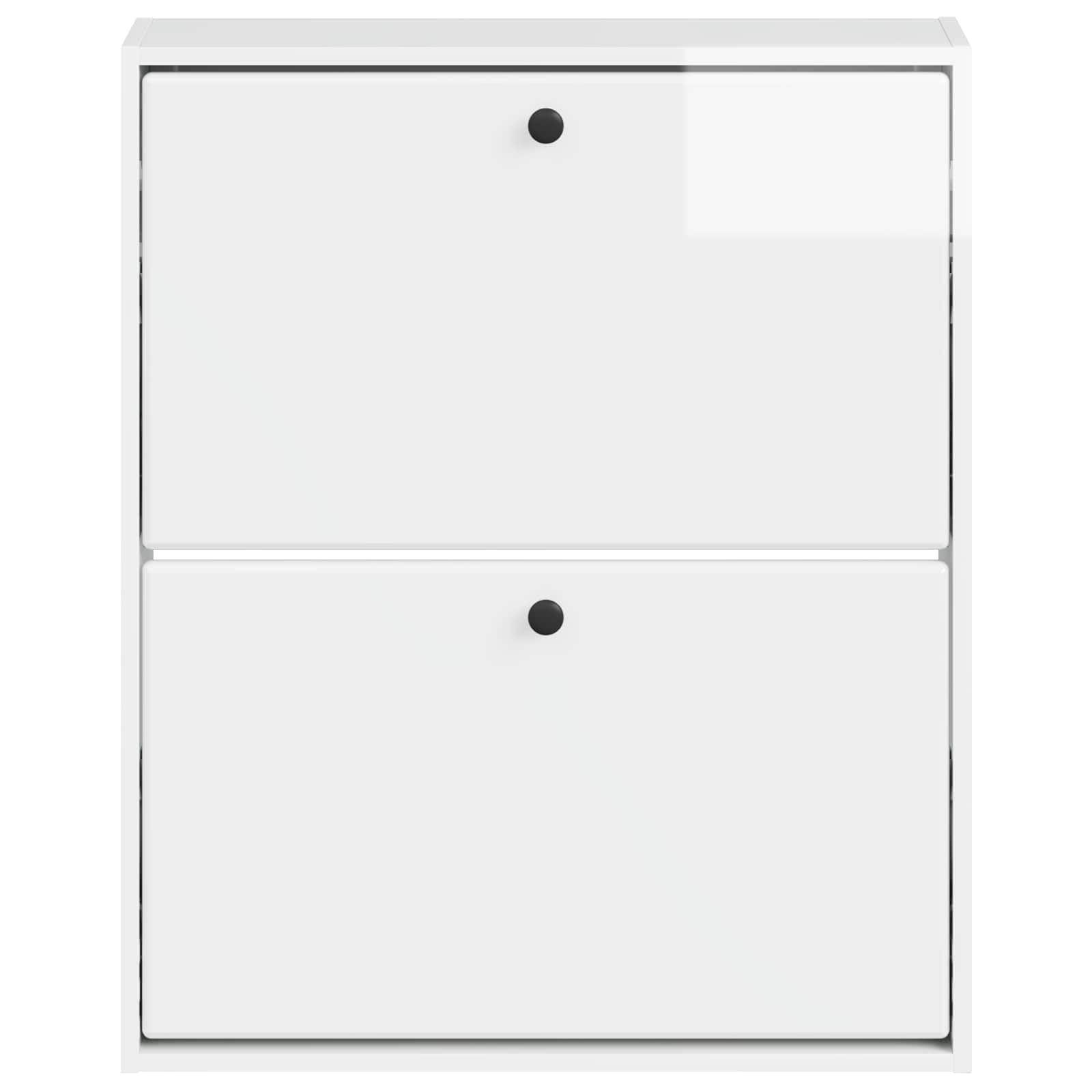 Wandgemonteerde Schoenkast BREDA 71 x 17 x 86 cm Bewerkt hout is nu te koop bij PeponiXL, paradijselijk wonen!