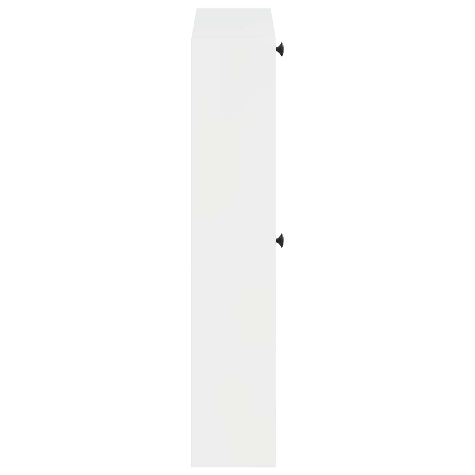 Wandgemonteerde Schoenkast BREDA 71 x 17 x 86 cm Bewerkt hout is nu te koop bij PeponiXL, paradijselijk wonen!