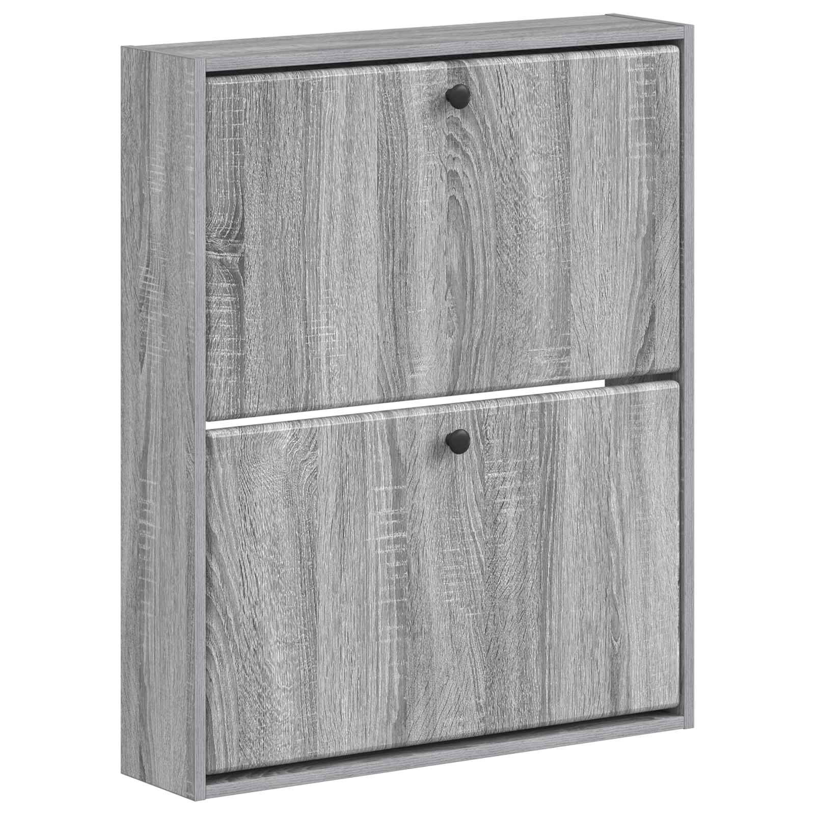 Wandgemonteerde Schoenkast BREDA 71 x 17 x 86 cm Bewerkt hout is nu te koop bij PeponiXL, paradijselijk wonen!