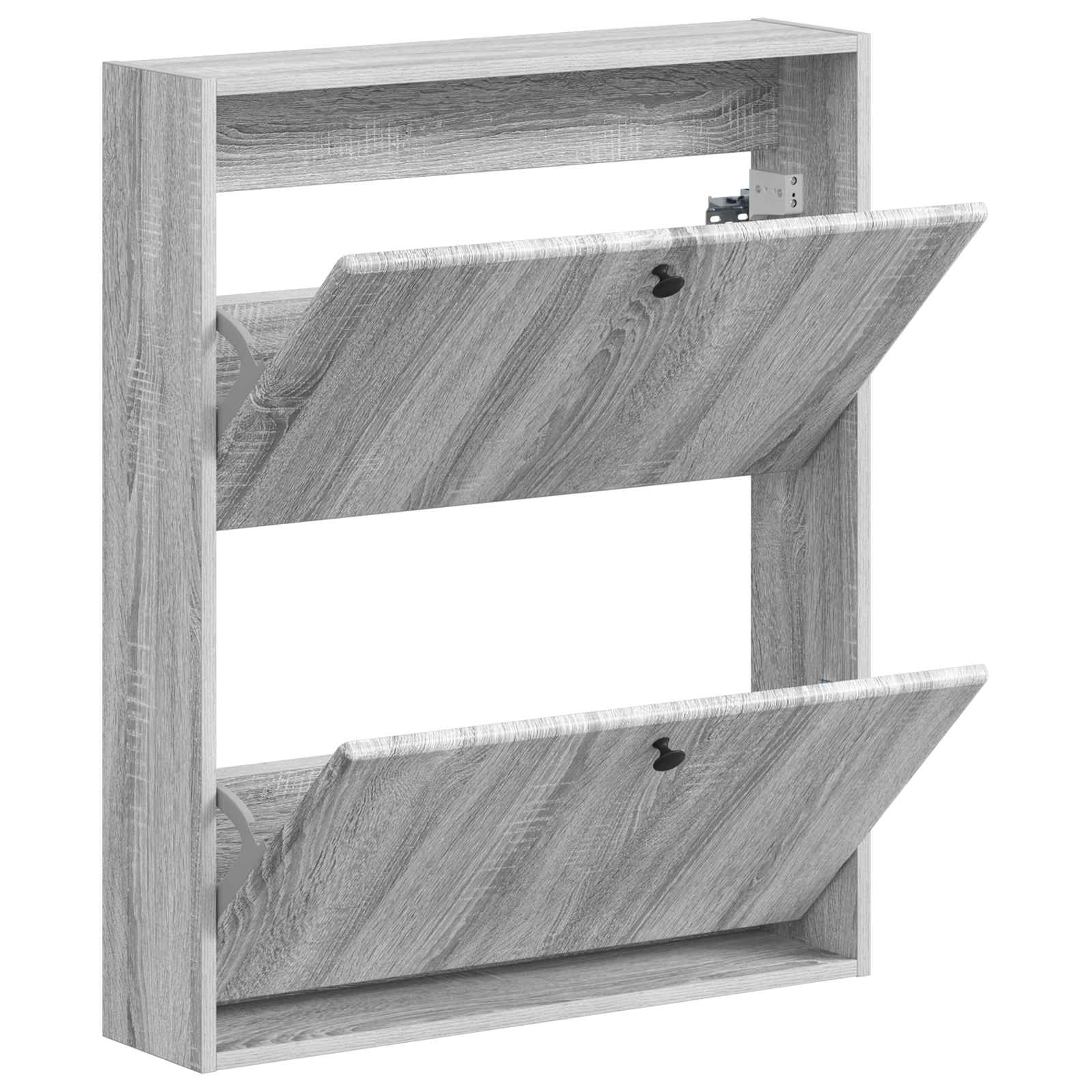 Wandgemonteerde Schoenkast BREDA 71 x 17 x 86 cm Bewerkt hout is nu te koop bij PeponiXL, paradijselijk wonen!
