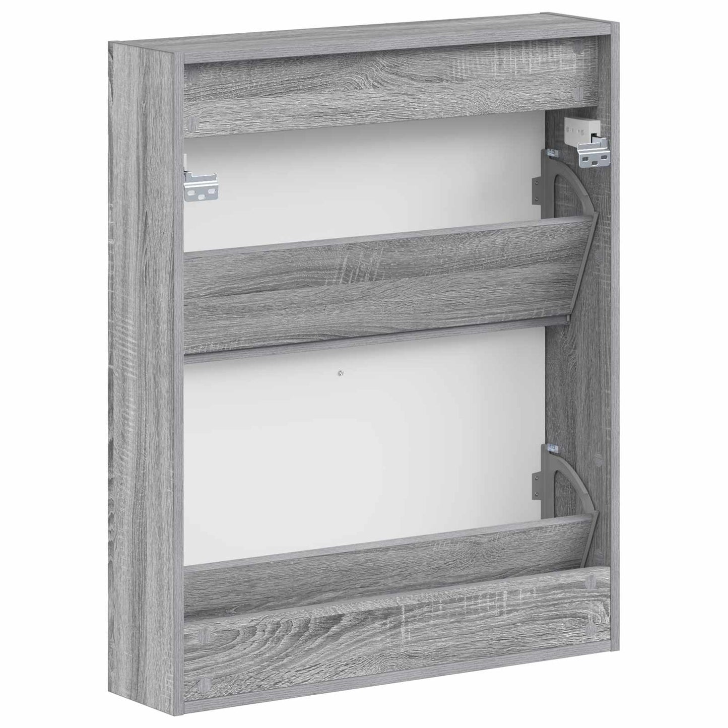 Wandgemonteerde Schoenkast BREDA 71 x 17 x 86 cm Bewerkt hout is nu te koop bij PeponiXL, paradijselijk wonen!