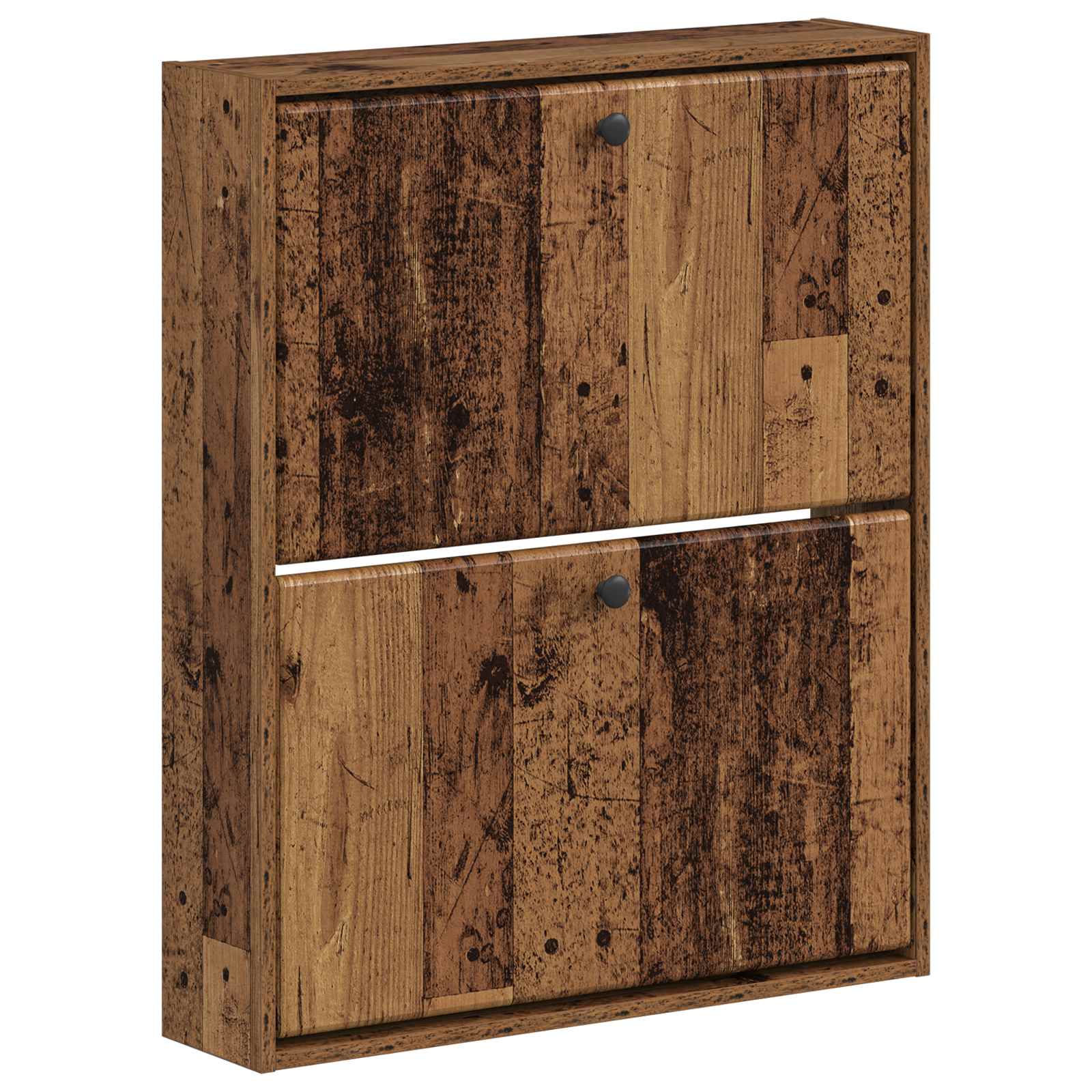 Wandgemonteerde Schoenkast BREDA 71 x 17 x 86 cm Bewerkt hout is nu te koop bij PeponiXL, paradijselijk wonen!