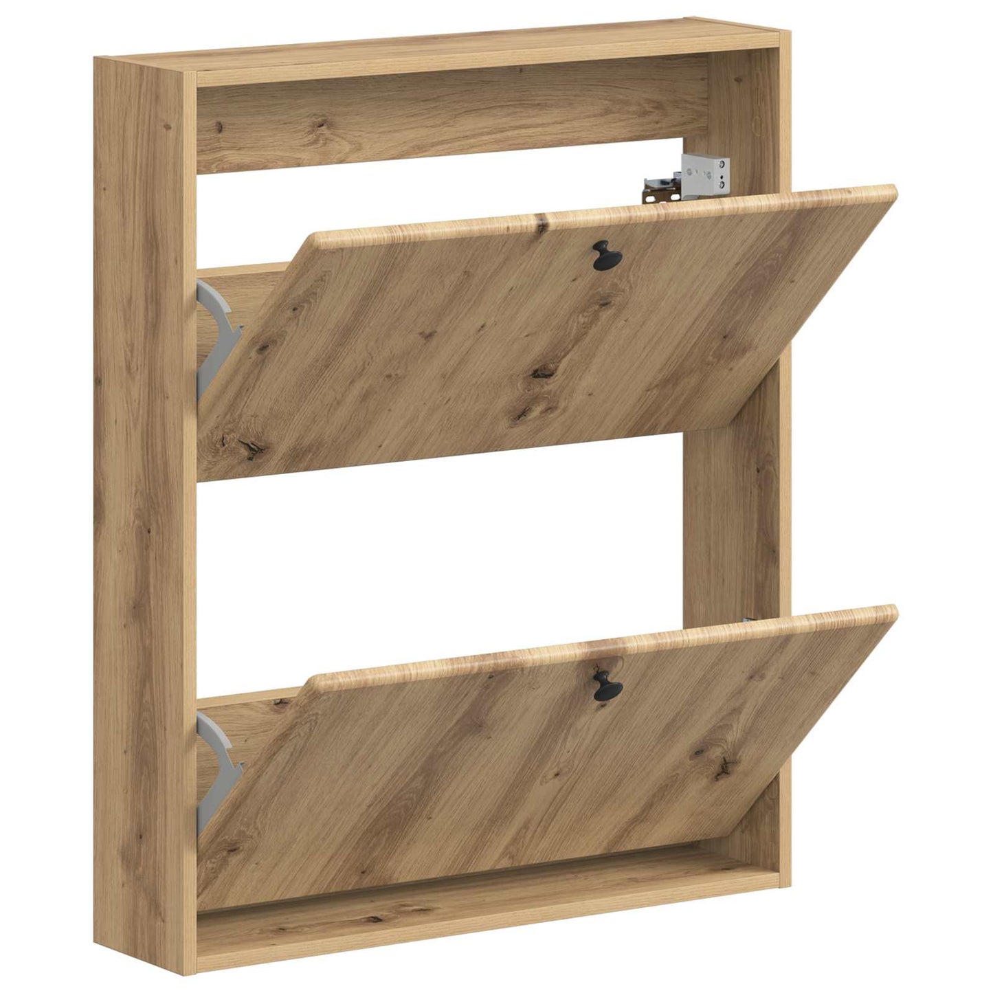 Wandgemonteerde Schoenkast BREDA 71 x 17 x 86 cm Bewerkt hout is nu te koop bij PeponiXL, paradijselijk wonen!