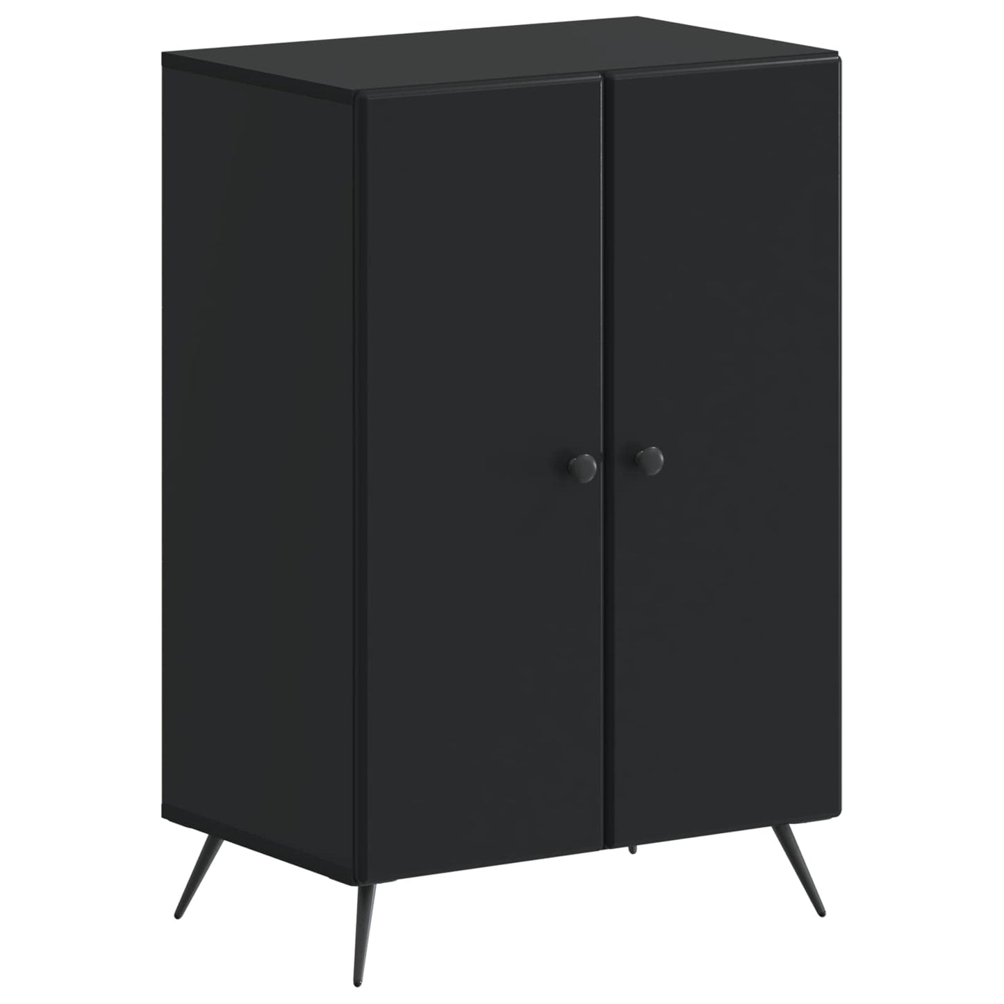 Schoenenkast BREDA 59,5 x 39,5 x 90 cm Bewerkt hout Zwart is nu te koop bij PeponiXL, paradijselijk wonen!