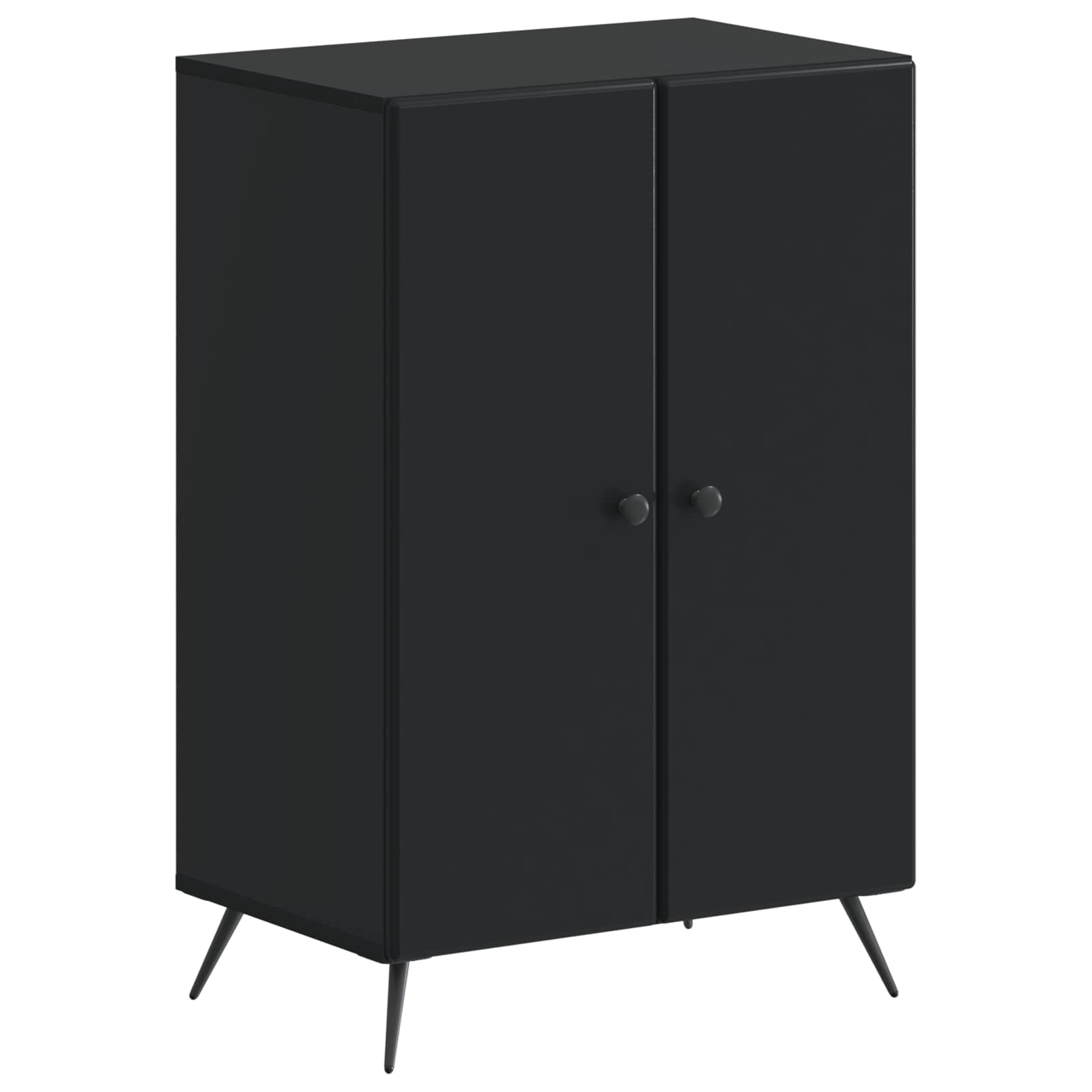 Schoenenkast BREDA 59,5 x 39,5 x 90 cm Bewerkt hout Zwart is nu te koop bij PeponiXL, paradijselijk wonen!